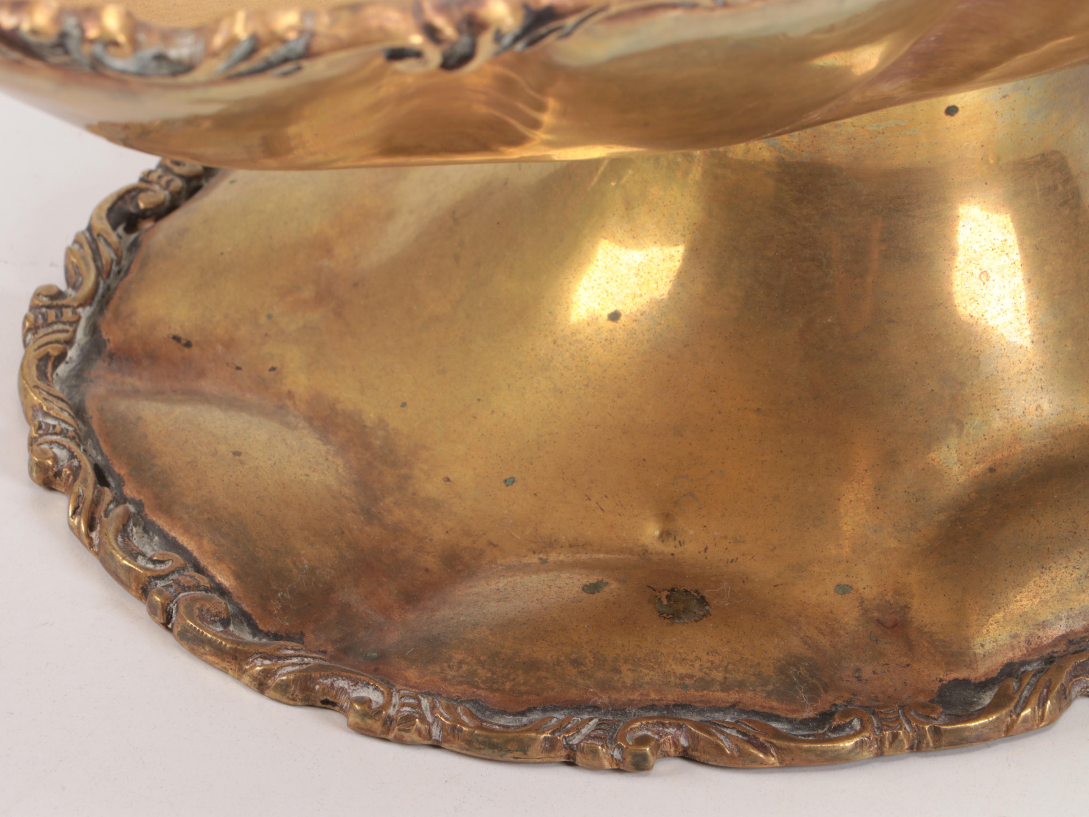 International Silver Co. Plated Stemware with Gilt Centerpiece Bowl and Planter