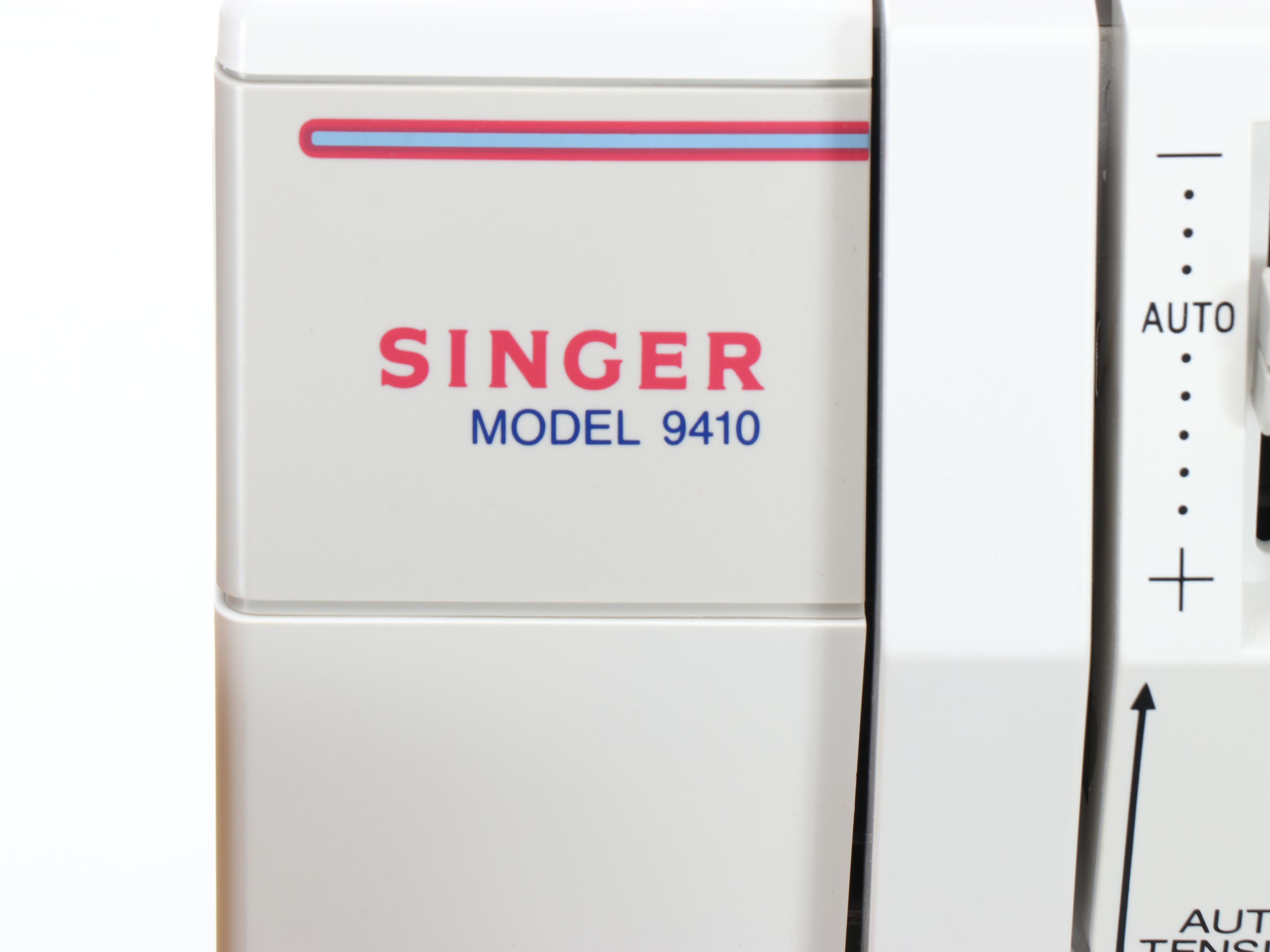 Singer Model 9410 Sewing Machine with Paper Trimmer and Supply Chest