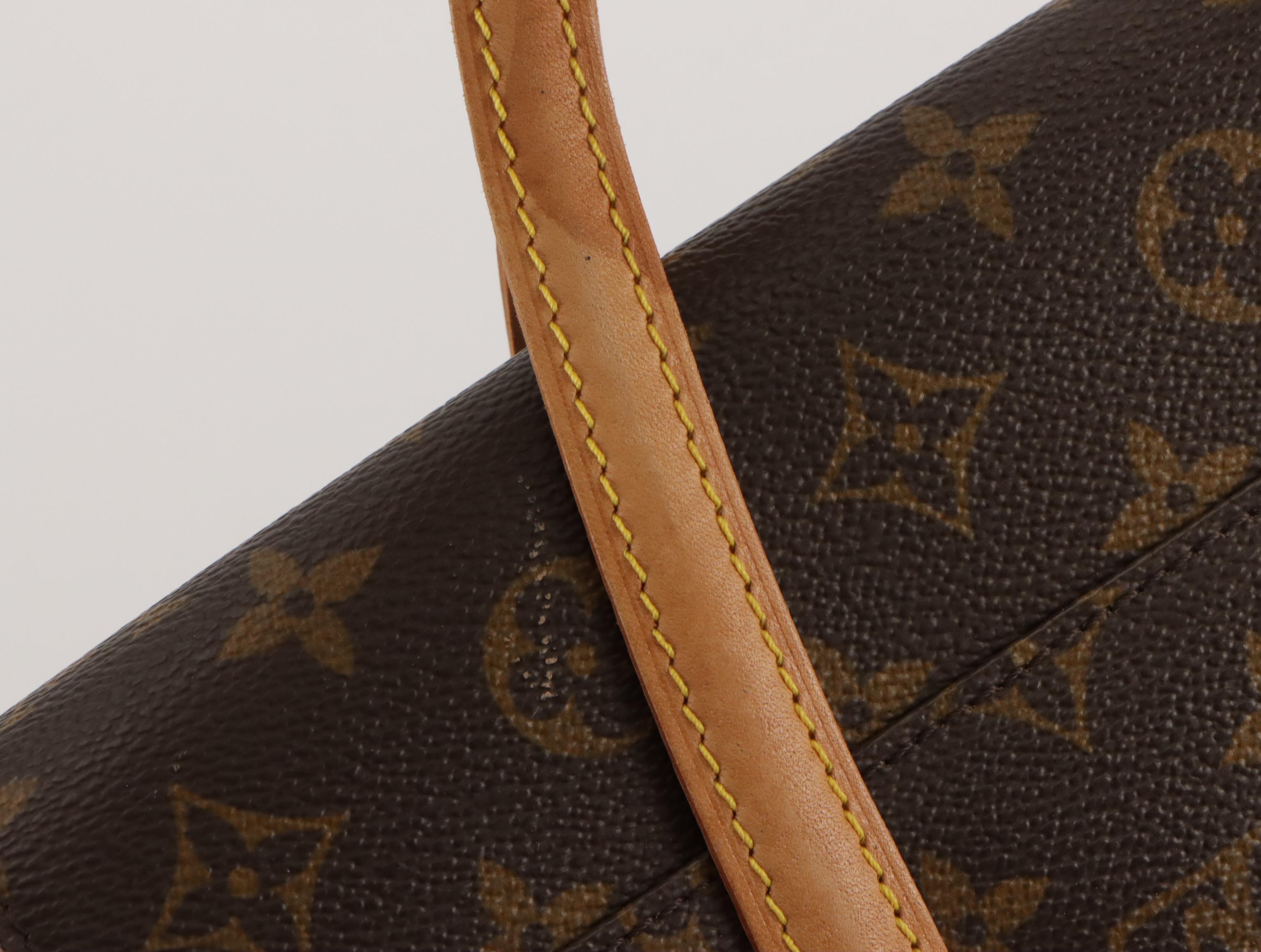 Louis Vuitton Sonatine Handbag in Monogram Canvas and Vachetta Leather