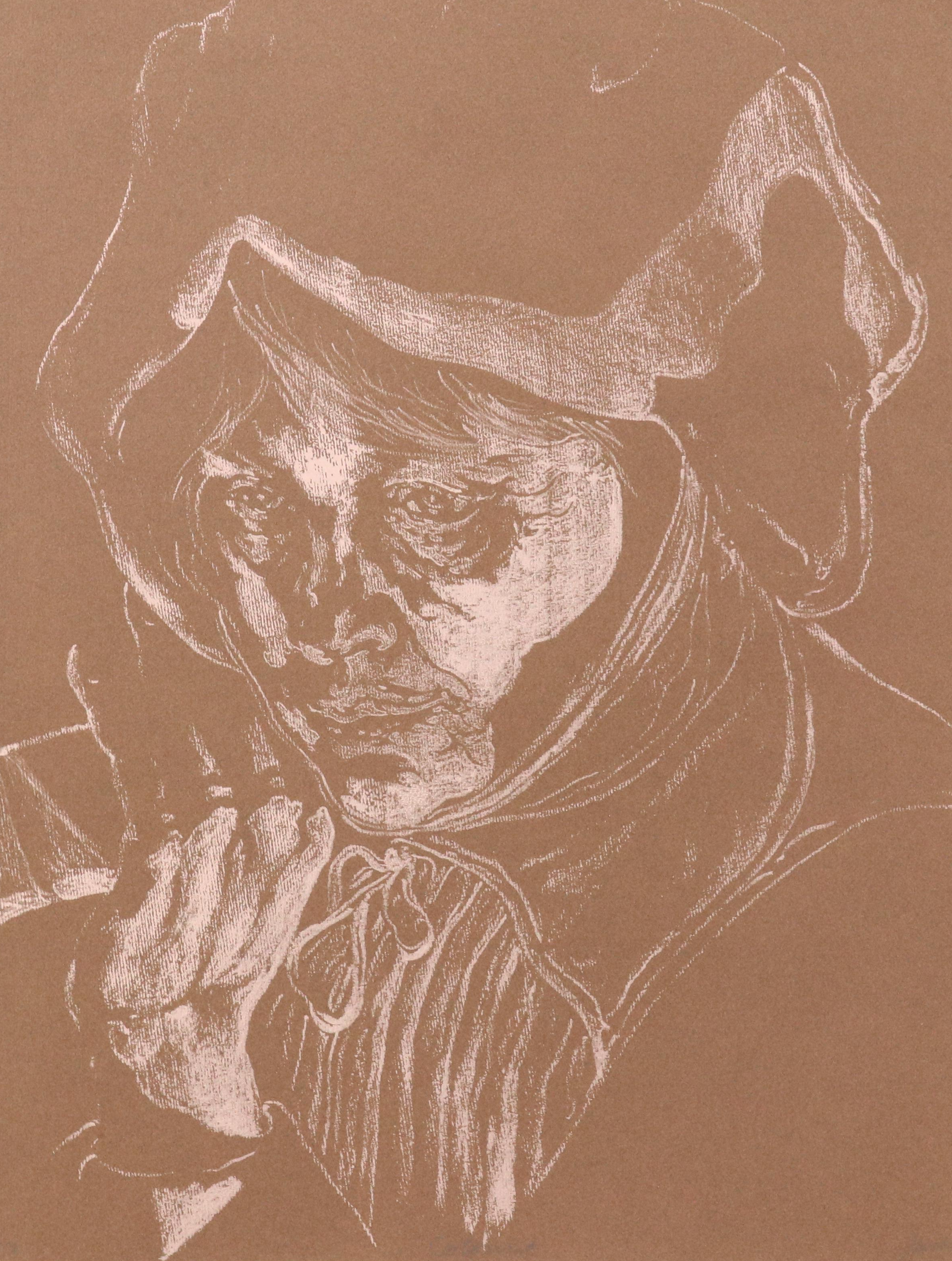 Jack Beal Portrait Serigraph "Colonist," 1977