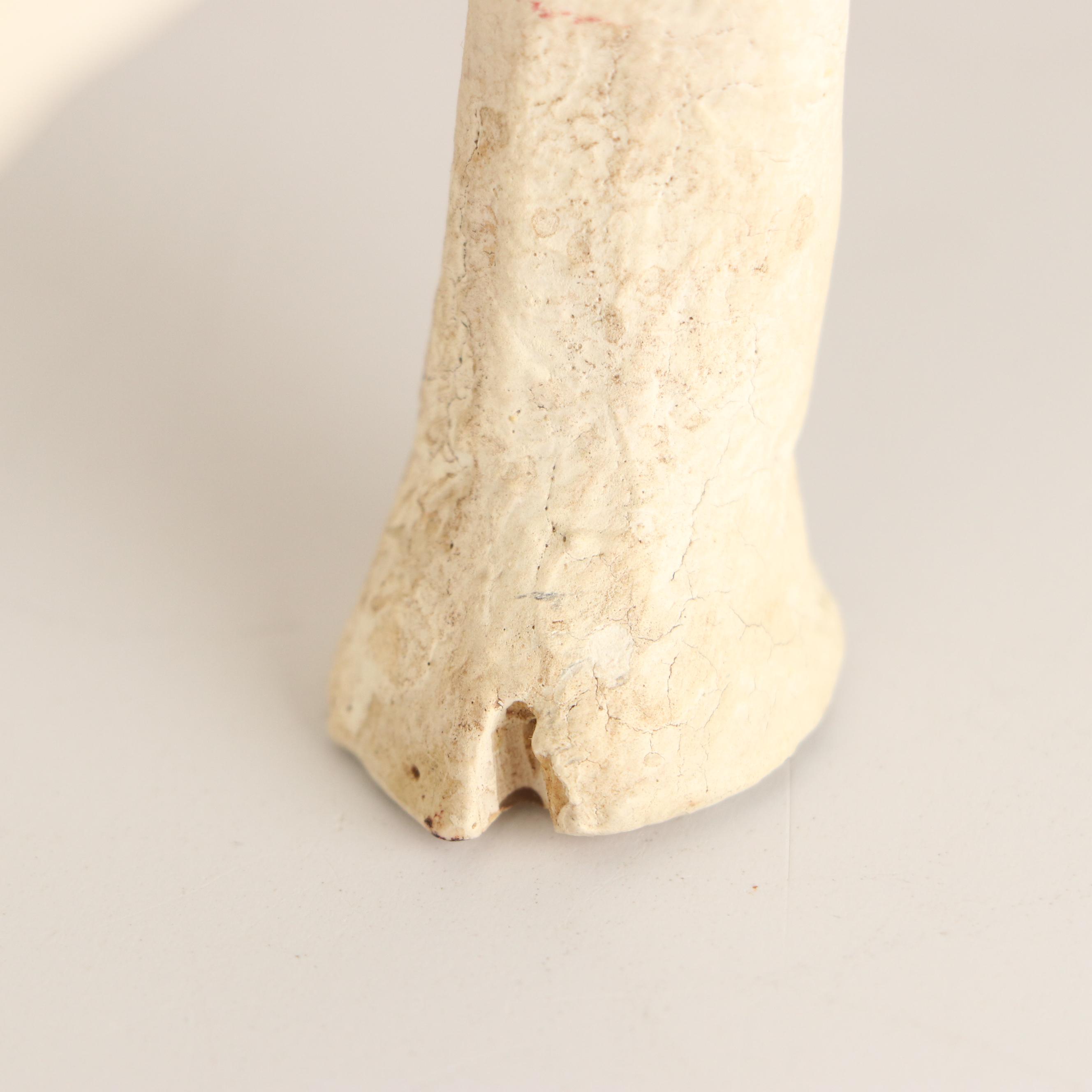 Folk Art Style Plaster Pig