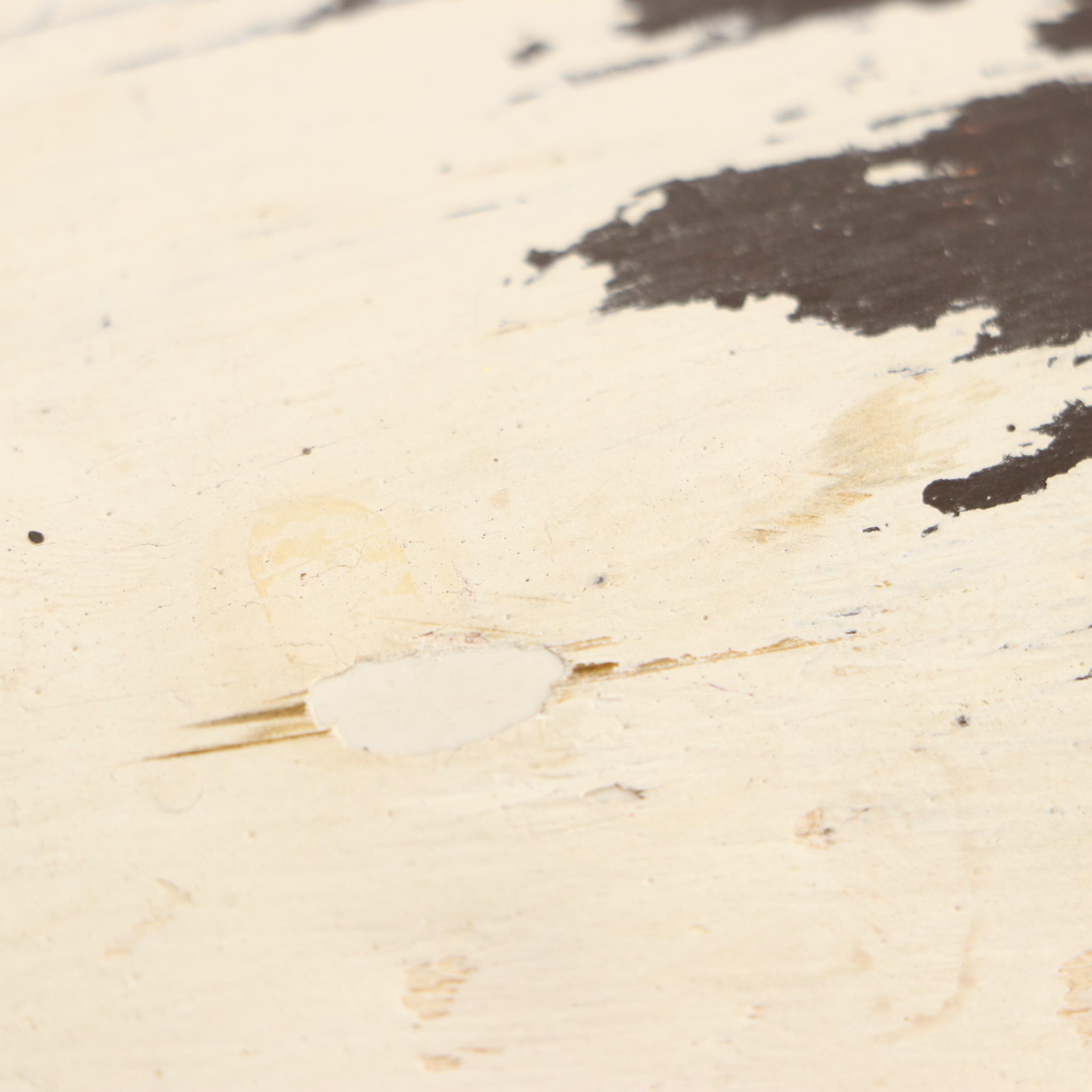 Folk Art Style Plaster Pig