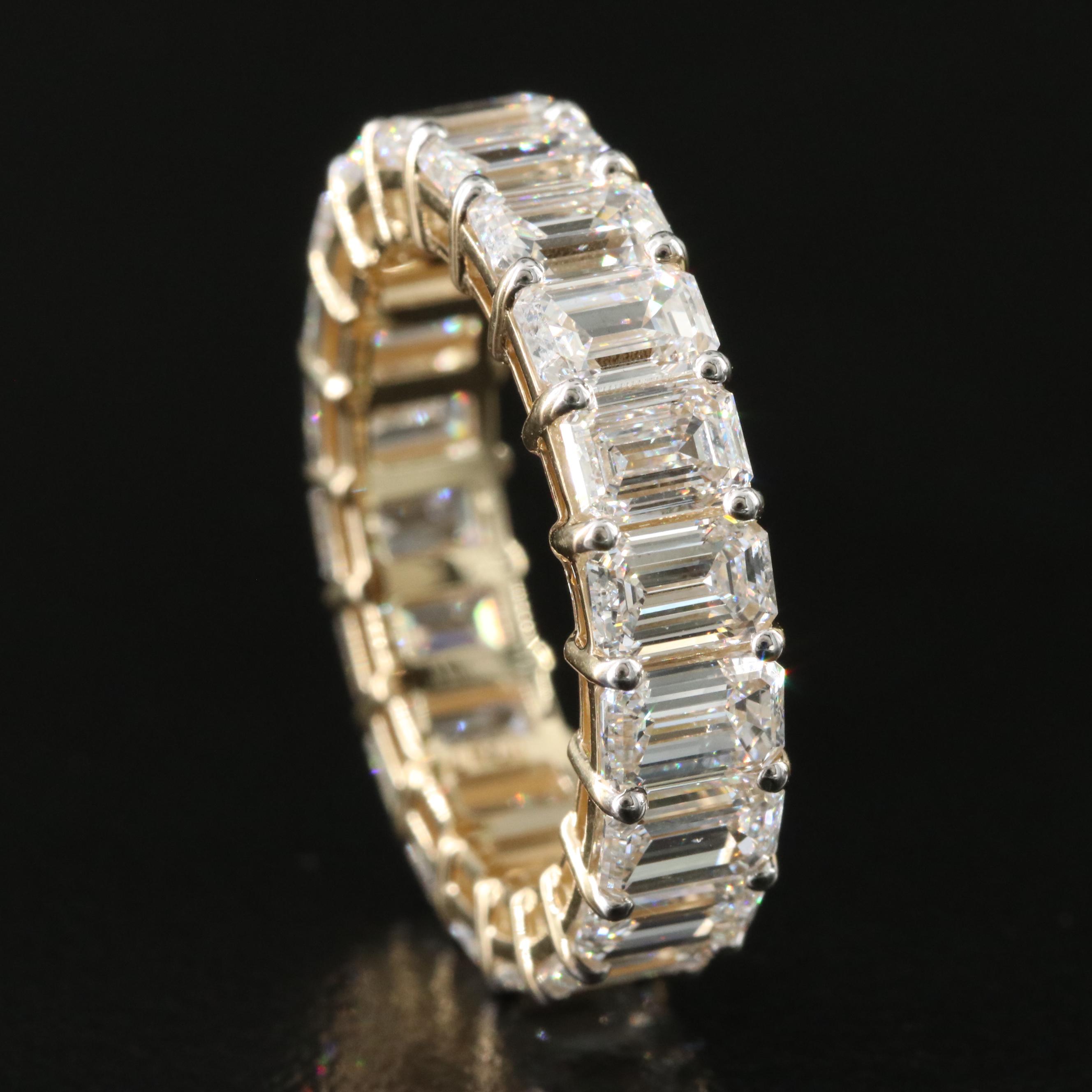 14K 6.78 CTW Lab Grown Diamond Eternity Band