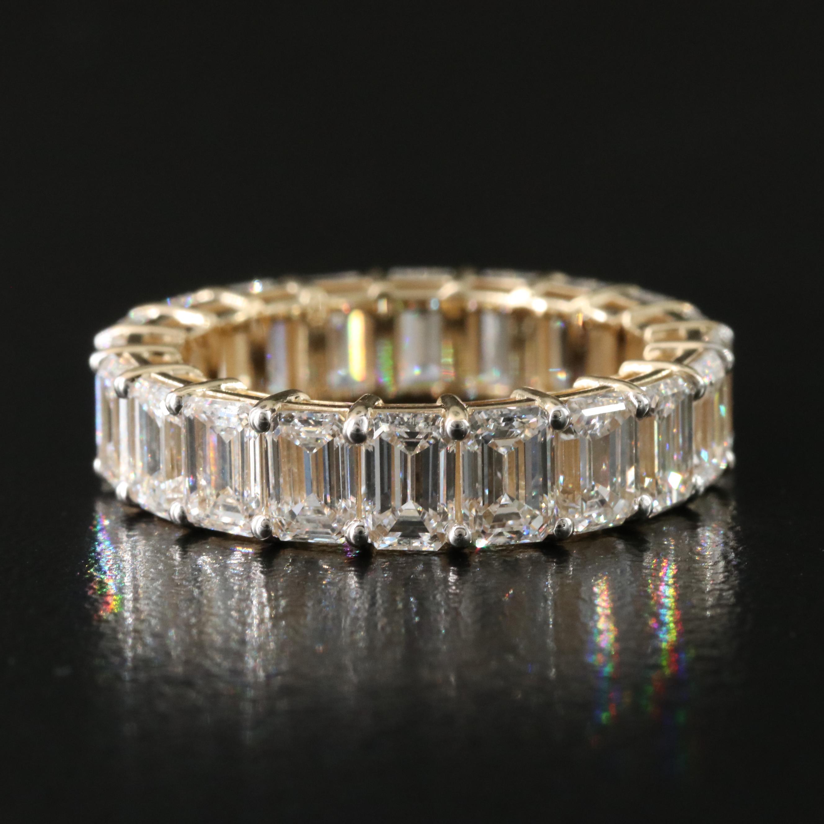 14K 6.78 CTW Lab Grown Diamond Eternity Band
