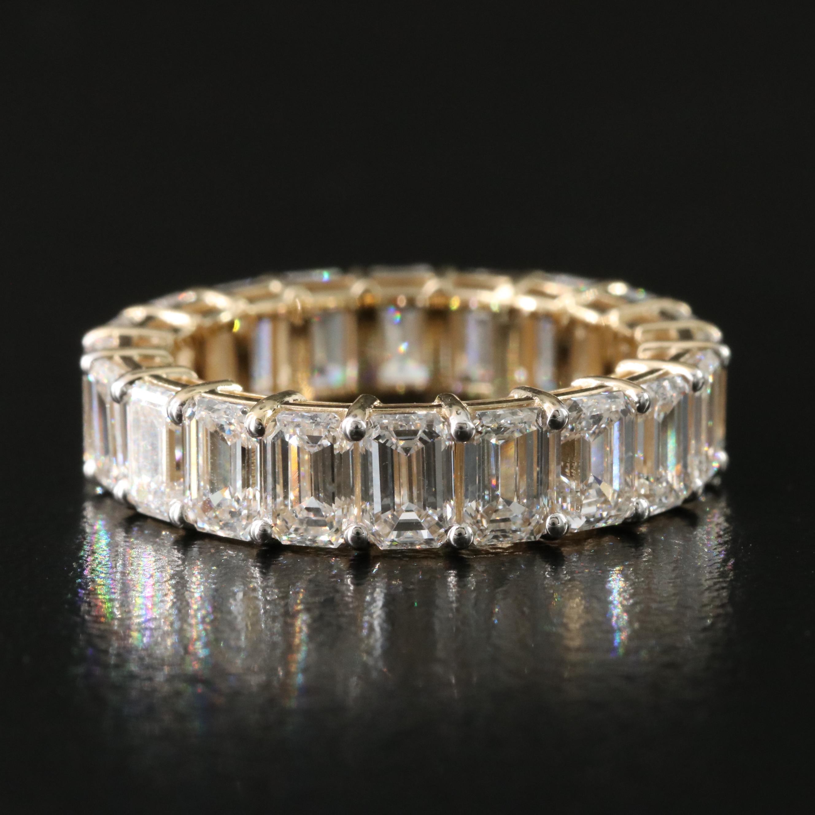 14K 6.78 CTW Lab Grown Diamond Eternity Band