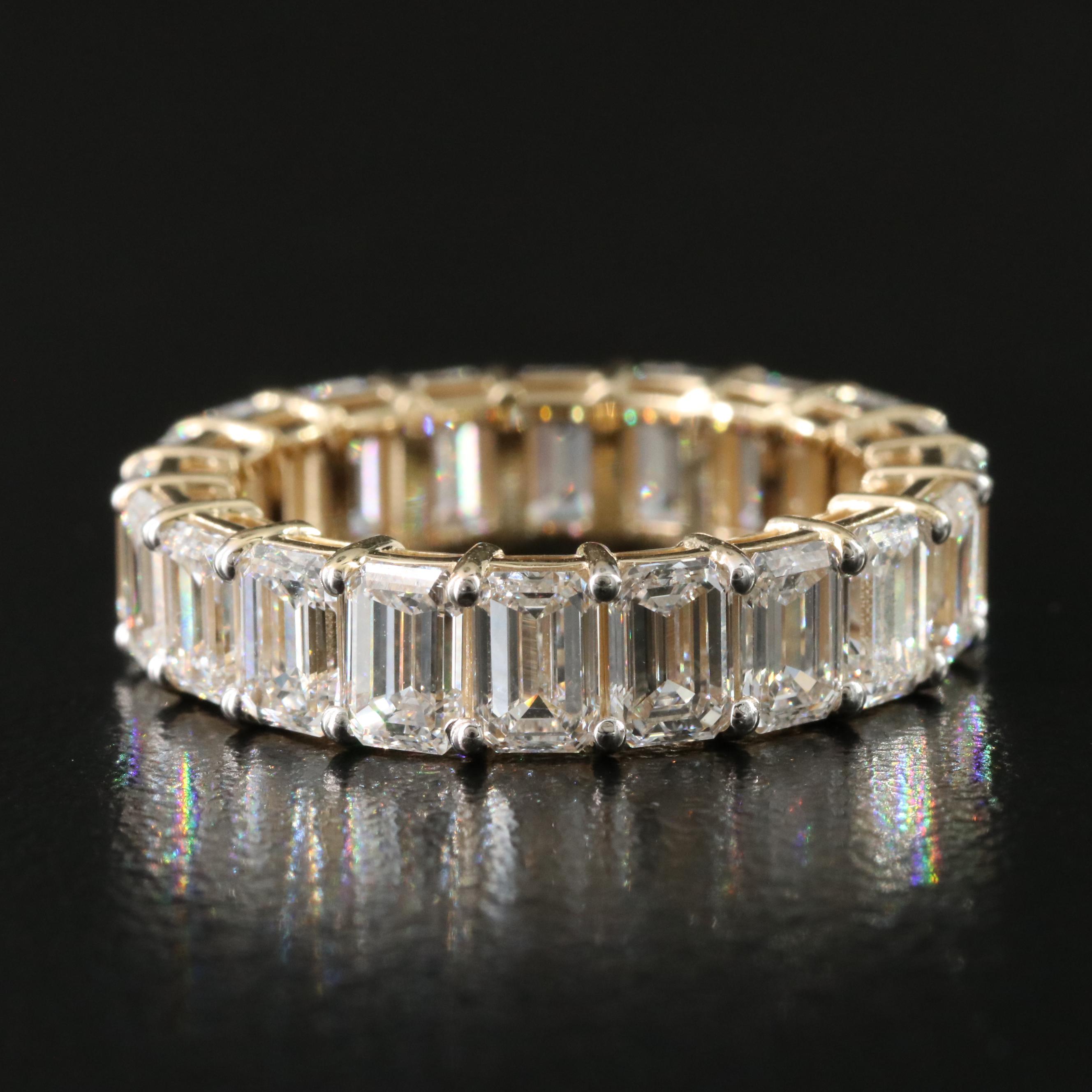 14K 6.78 CTW Lab Grown Diamond Eternity Band