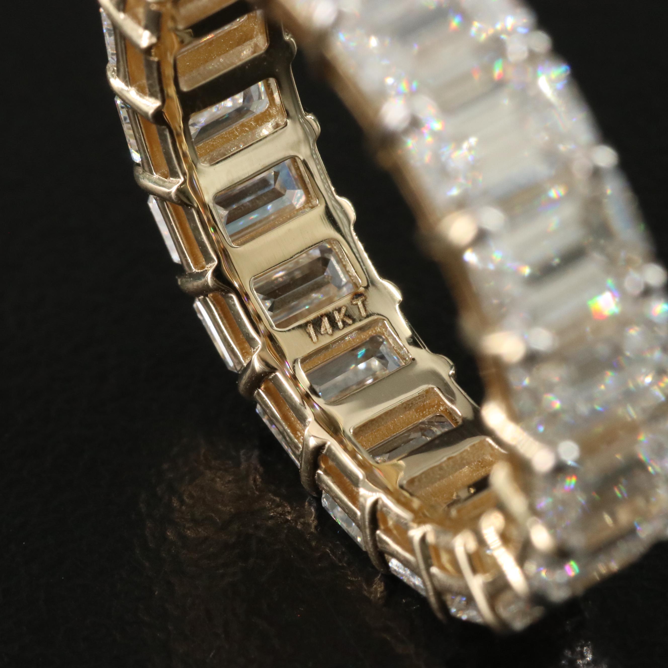 14K 6.78 CTW Lab Grown Diamond Eternity Band