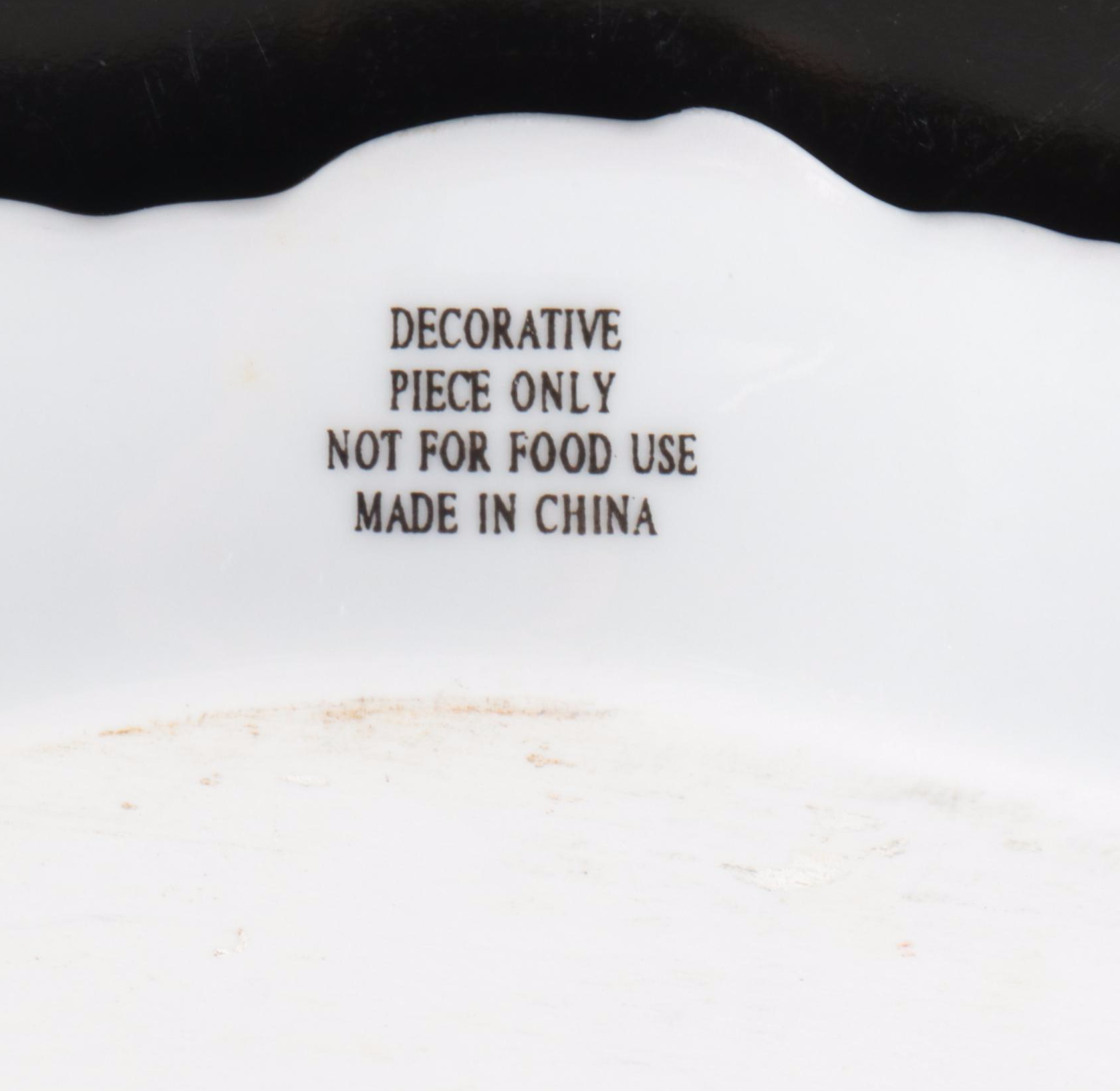 Porcelain Treasures Victorian Style Tea Set with Reticulated Oil Lamps