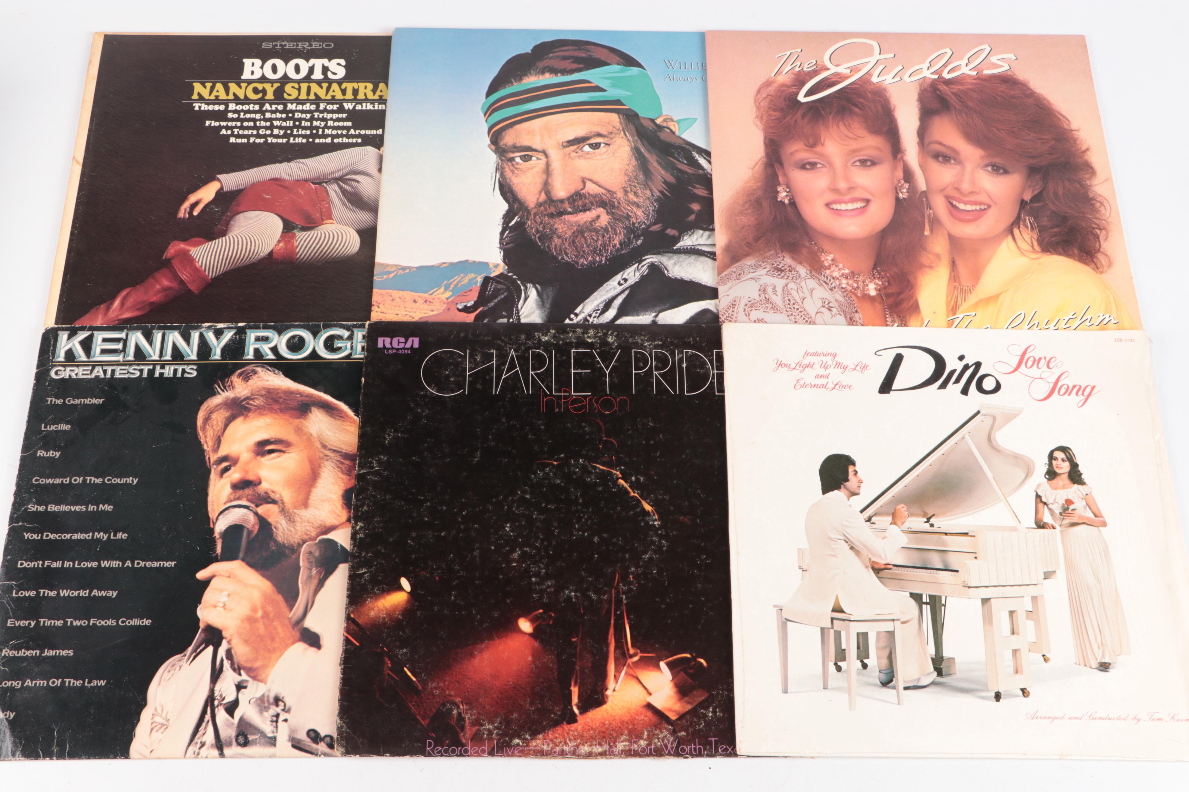Nancy Sinatra, Willie Nelson, Charley Pride, and More Vinyl Record Albums