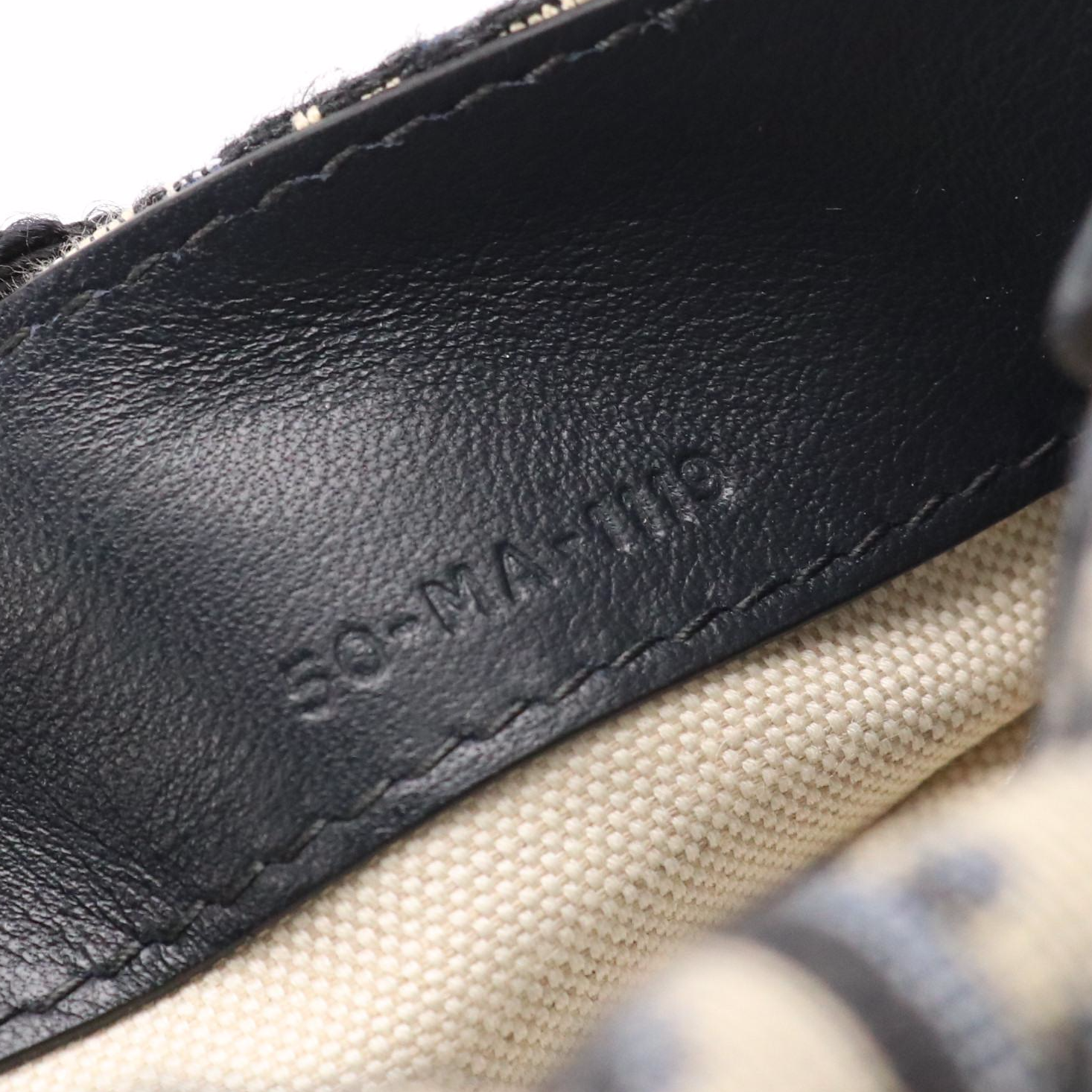 Christian Dior Saddle Belt Bag in Navy Blue Oblique Jacquard Canvas and Leather