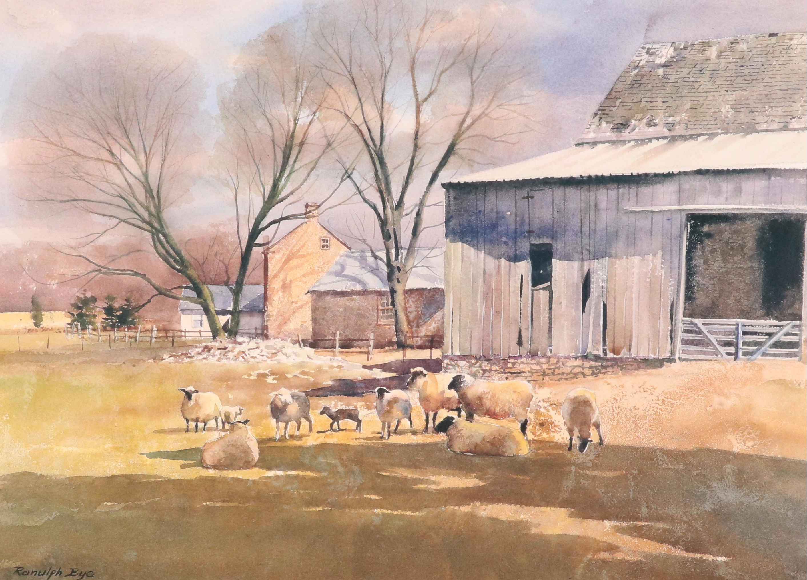 Ranulph Bye Offset Lithographs Including "Lambing Time"