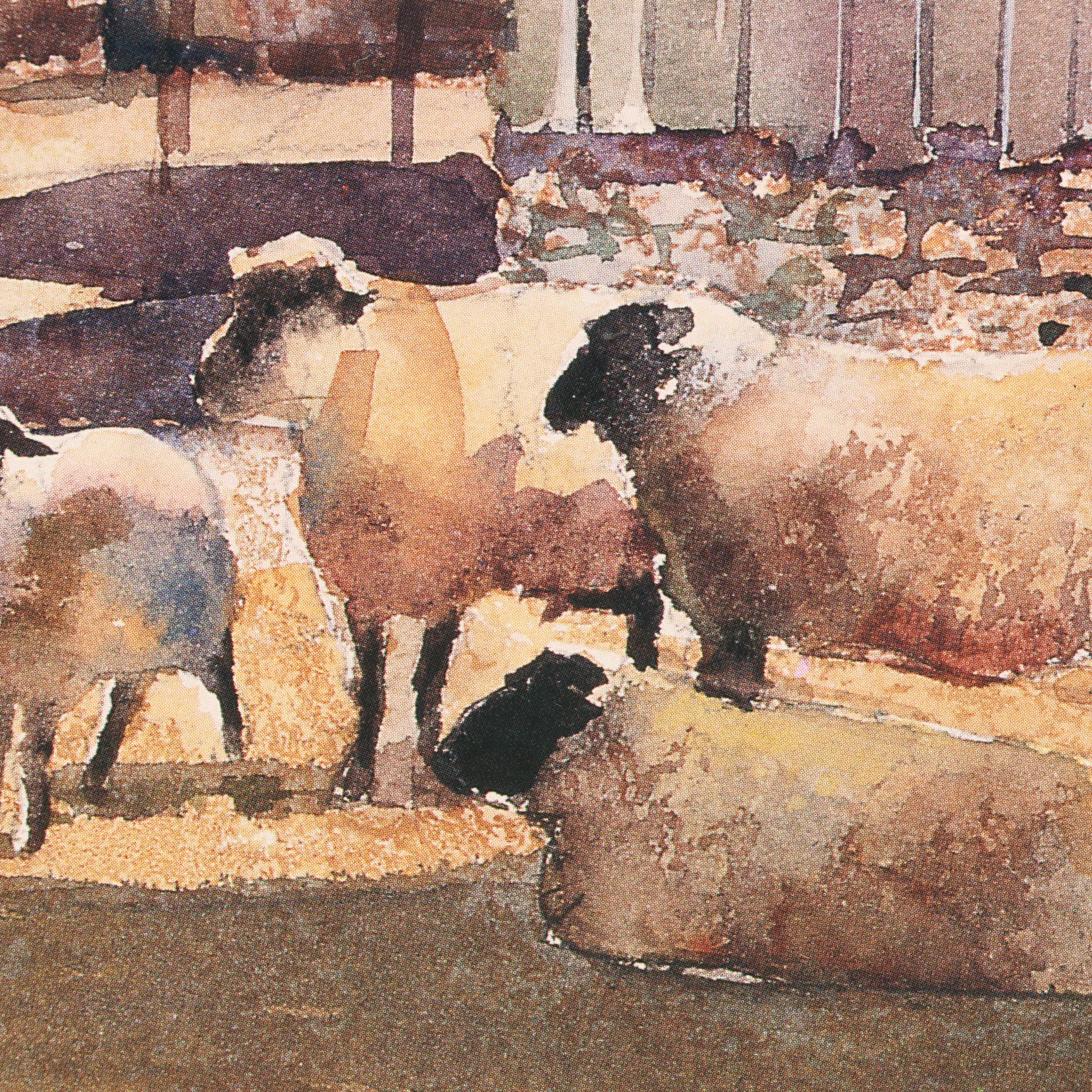 Ranulph Bye Offset Lithographs Including "Lambing Time"