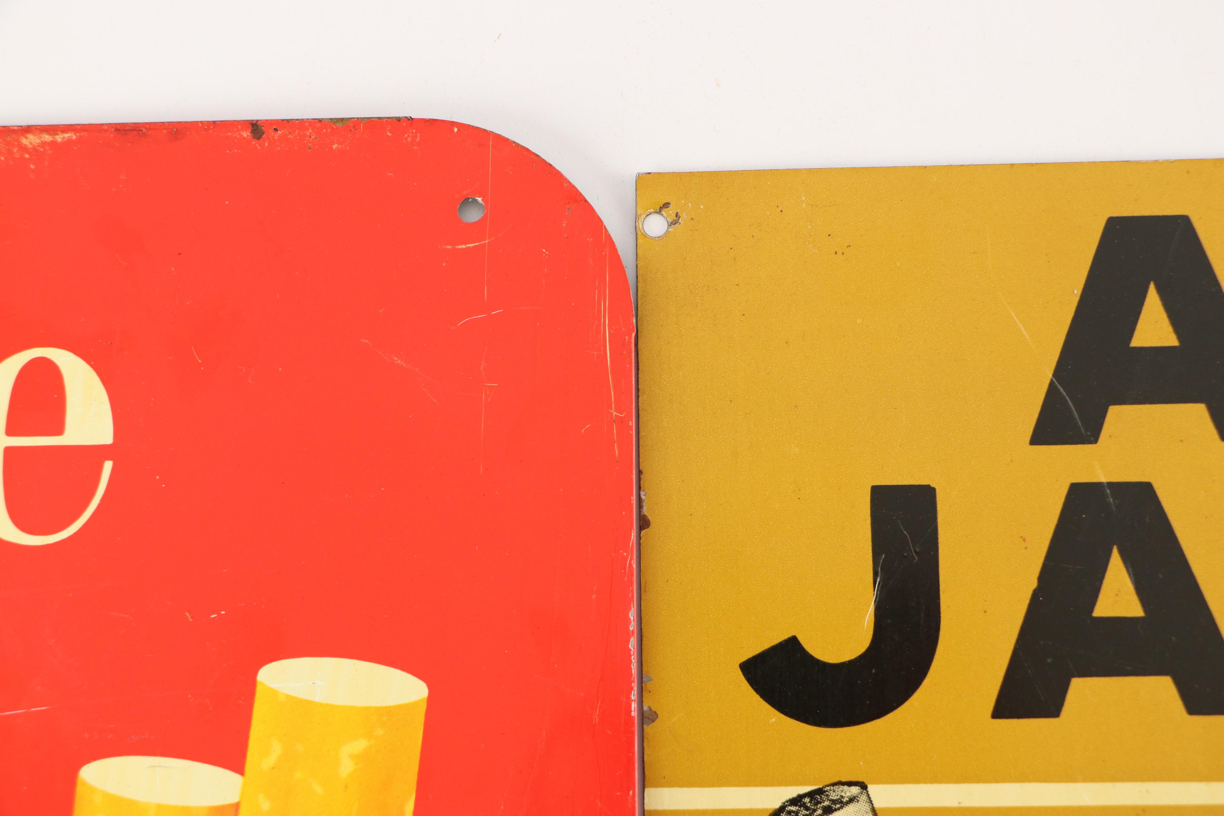 Viceroy and All Jacks Cigarette Advertising Signs, Mid-20th Century