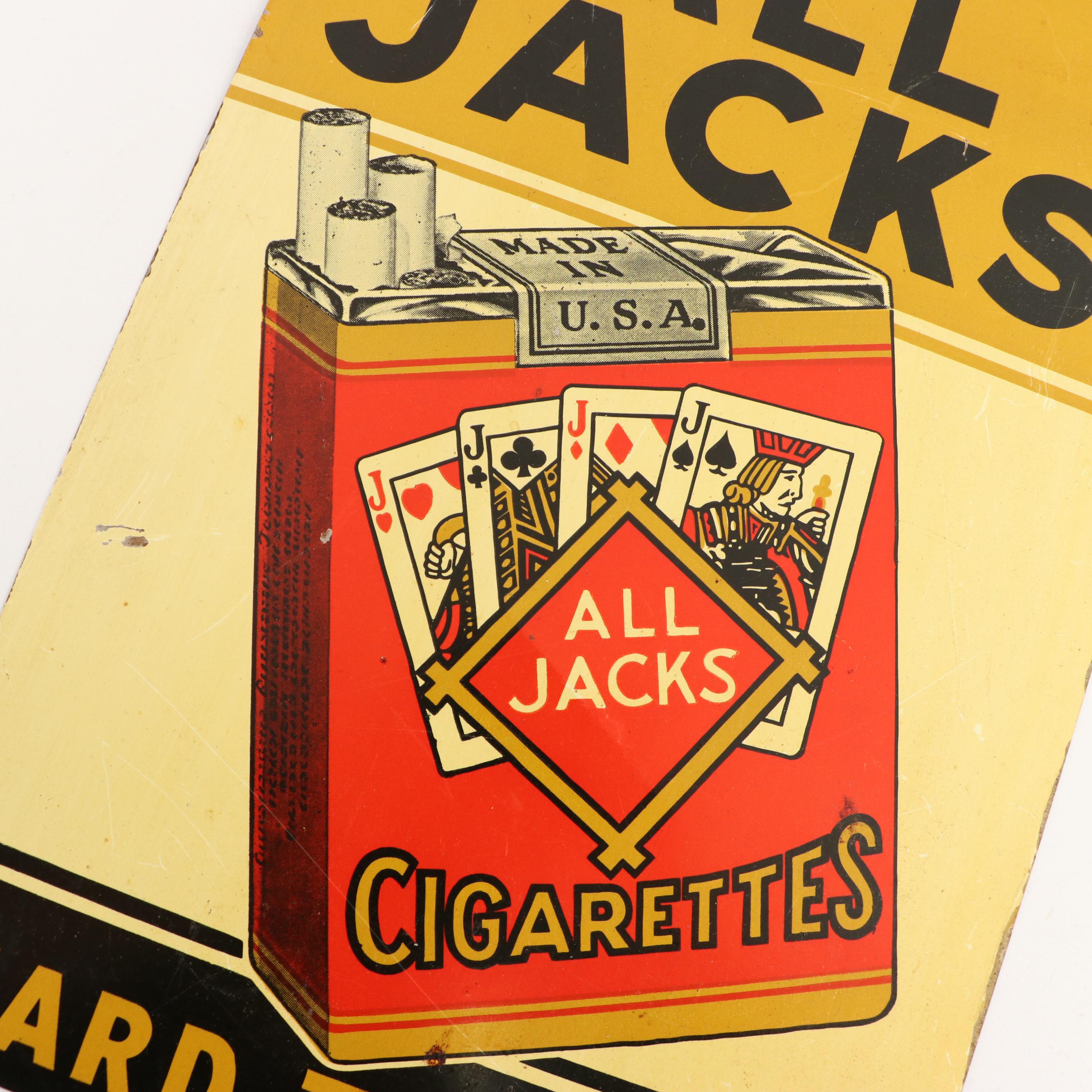 Viceroy and All Jacks Cigarette Advertising Signs, Mid-20th Century