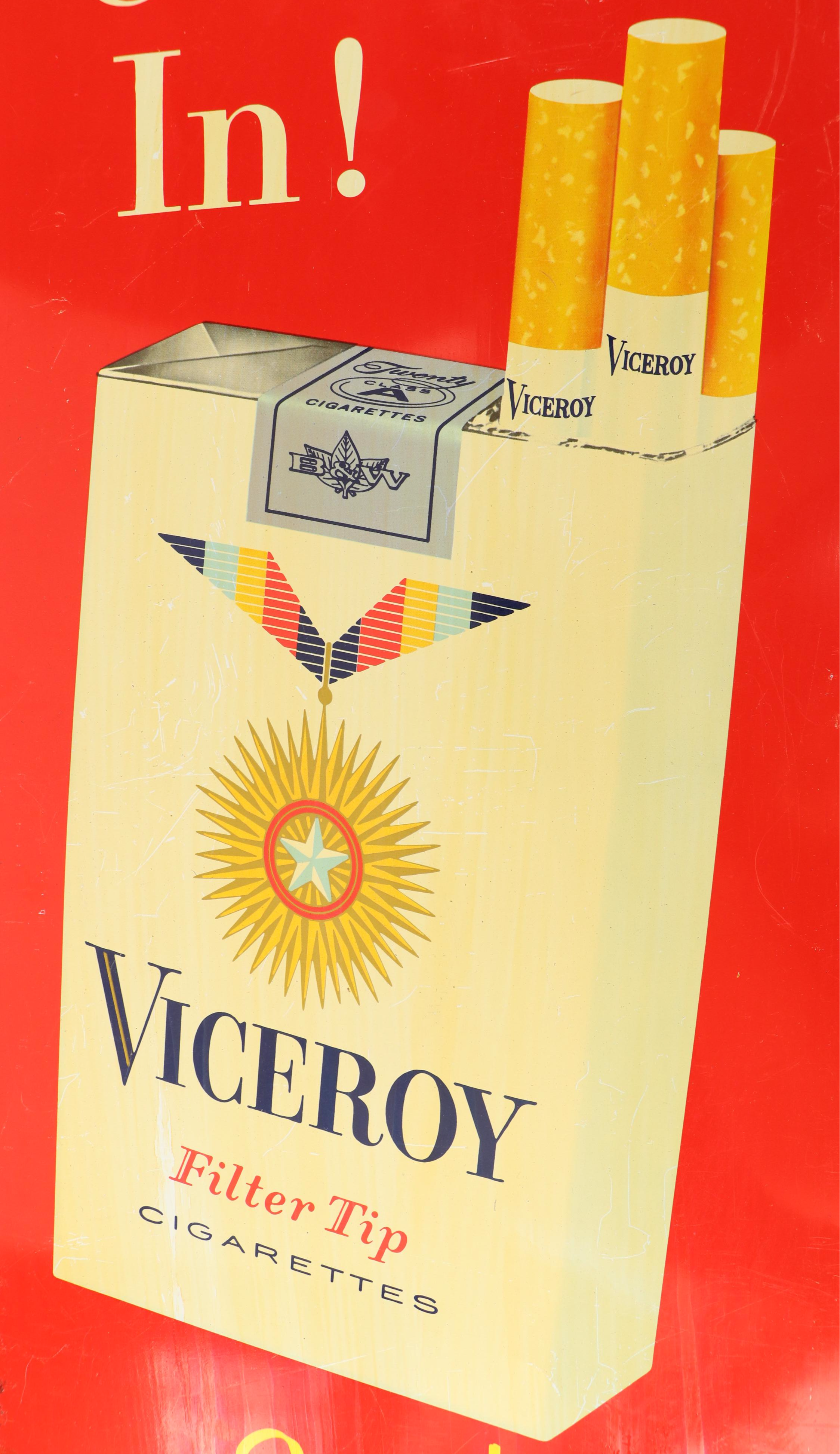 Viceroy and All Jacks Cigarette Advertising Signs, Mid-20th Century