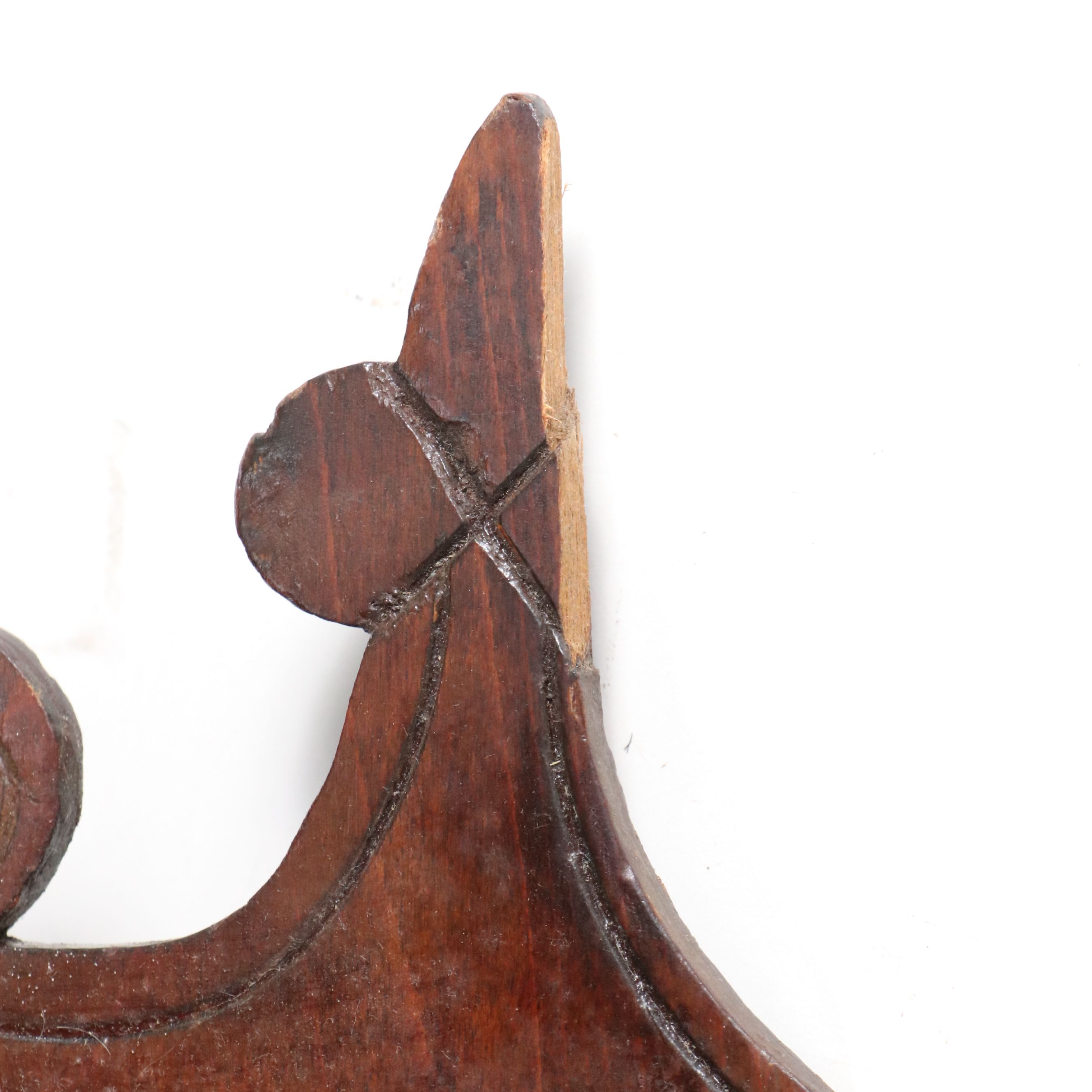 Victorian Eastlake Carved Walnut Wall Mounted Corner Cabinet