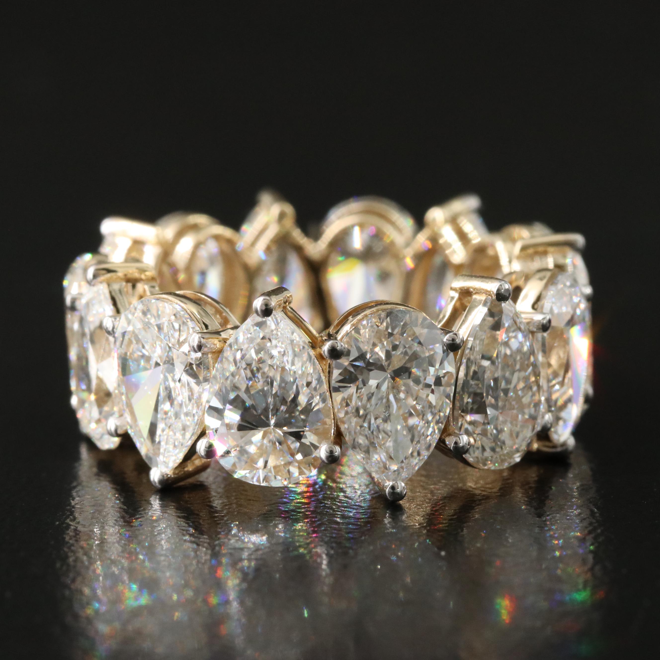 14K 10.56 CTW Lab Grown Diamond Eternity Band