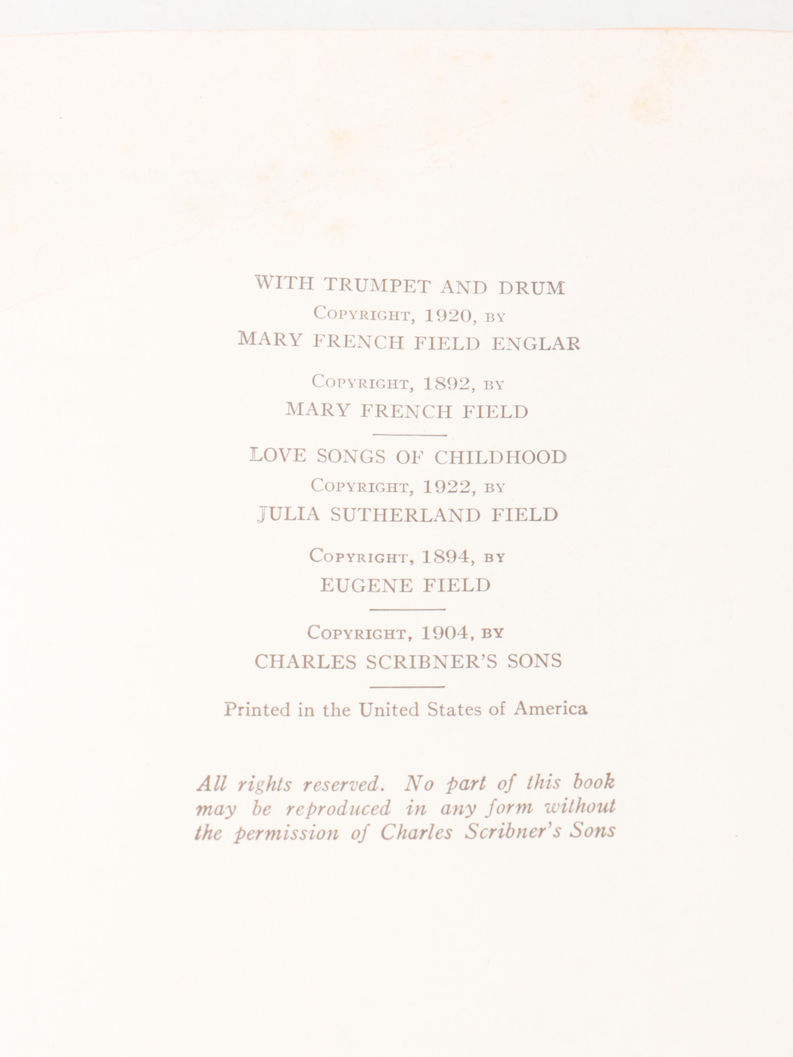 Maxfield Parrish Illustrated First Edition "Poems of Childhood" by Eugene Field