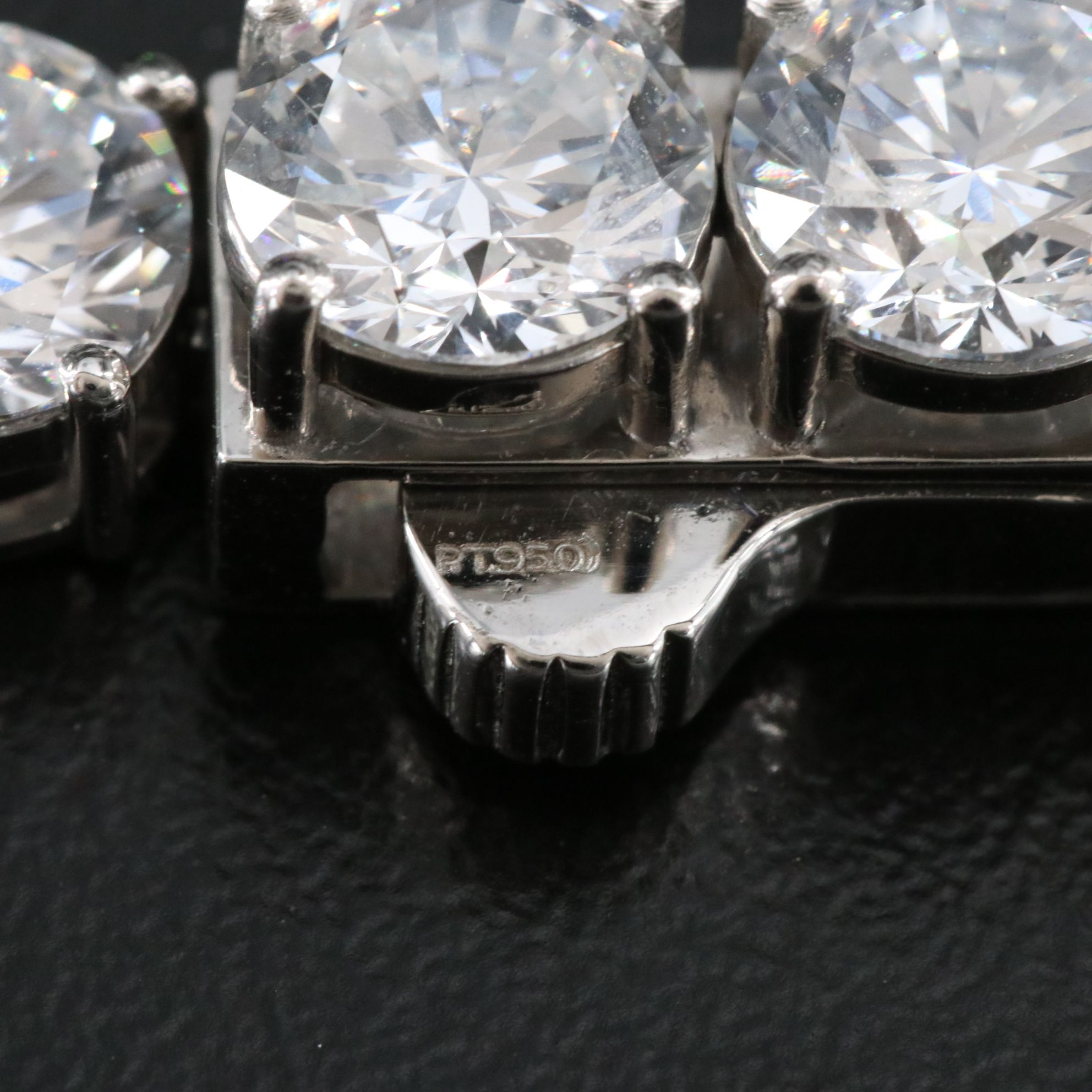 Platinum 95.13 CTW Lab Grown Diamond Riviera Necklace with IGI Reports