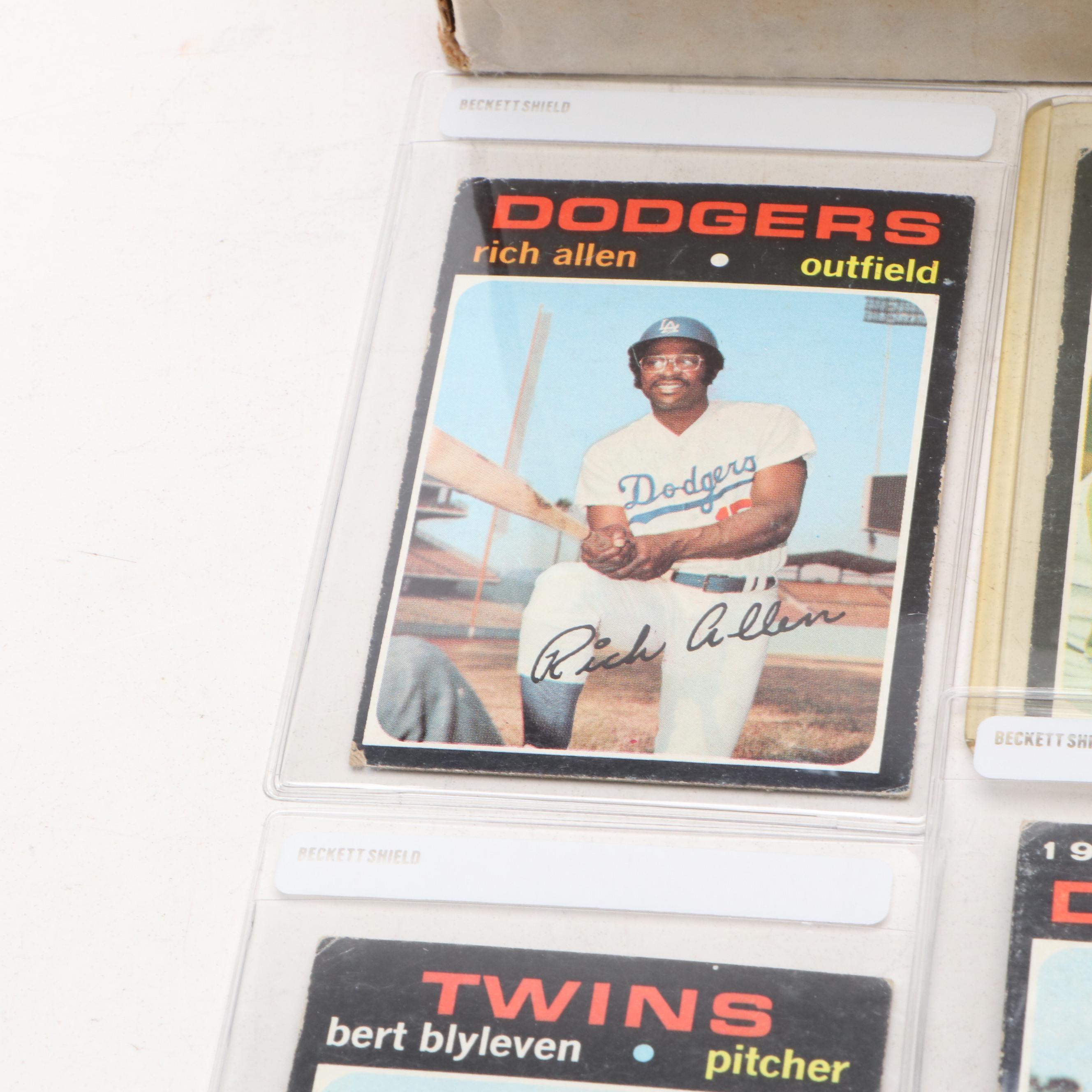 1971 Topps Baseball Cards Featuring Roberto Clemente, Al Kaline, and More