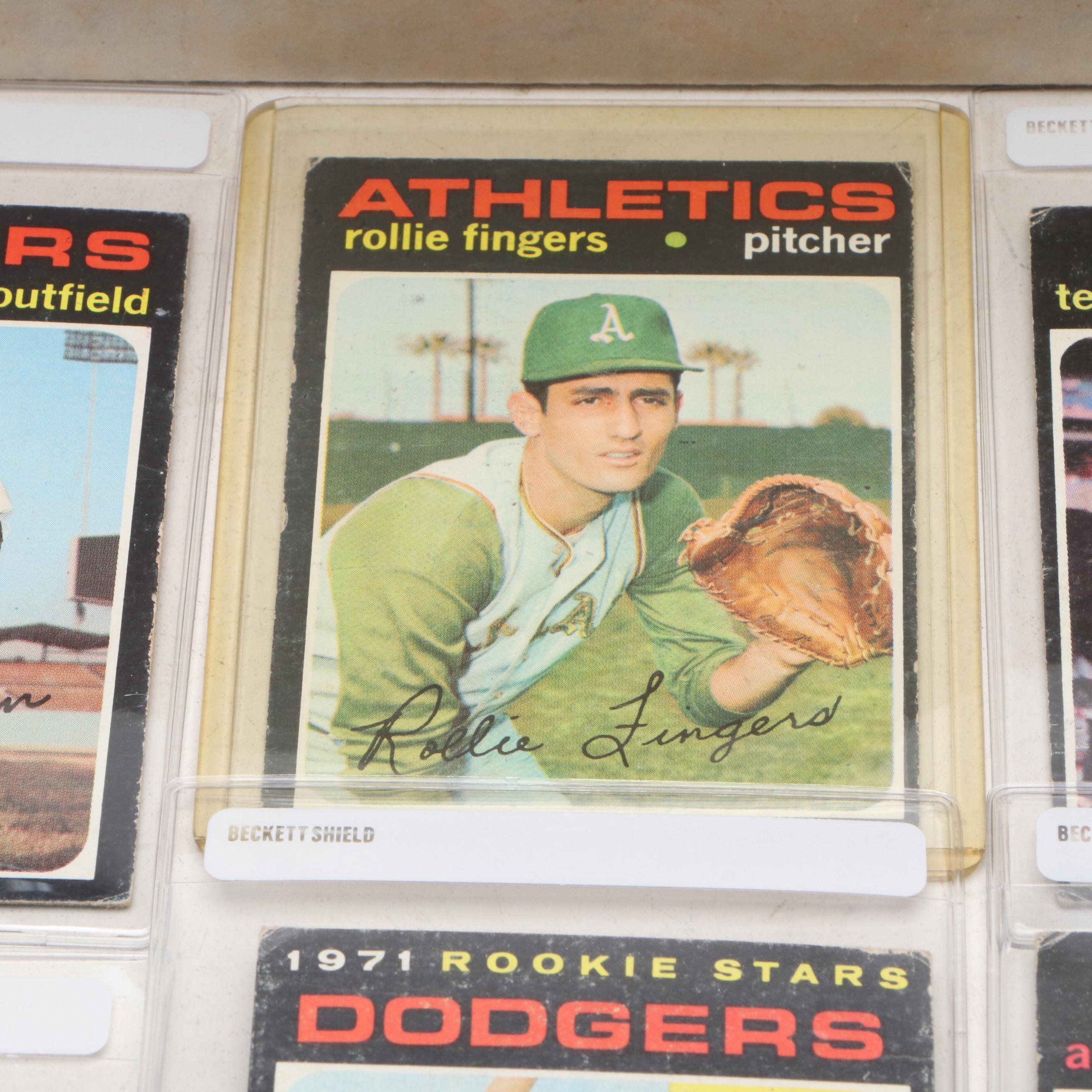 1971 Topps Baseball Cards Featuring Roberto Clemente, Al Kaline, and More