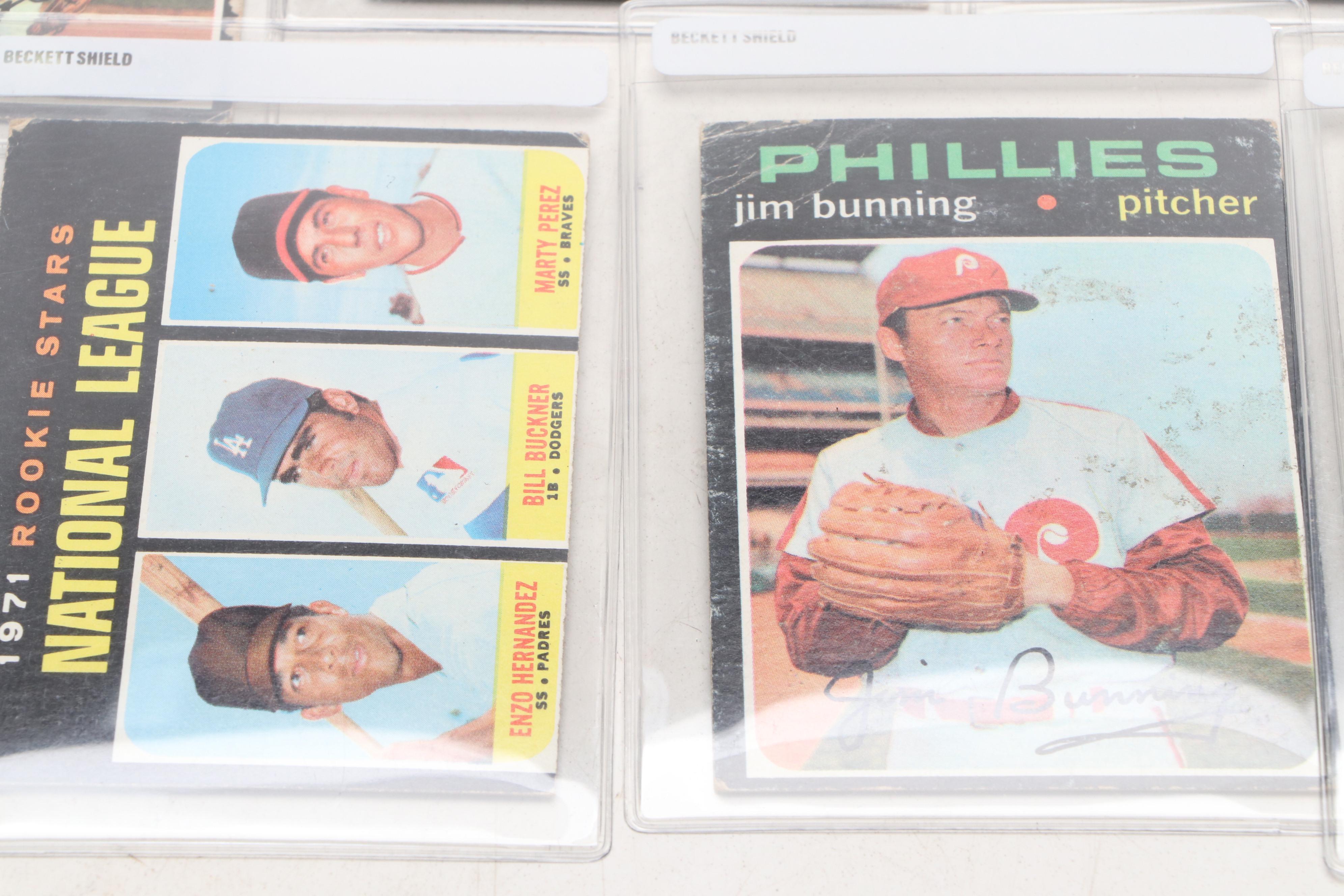 1971 Topps Baseball Cards Featuring Roberto Clemente, Al Kaline, and More