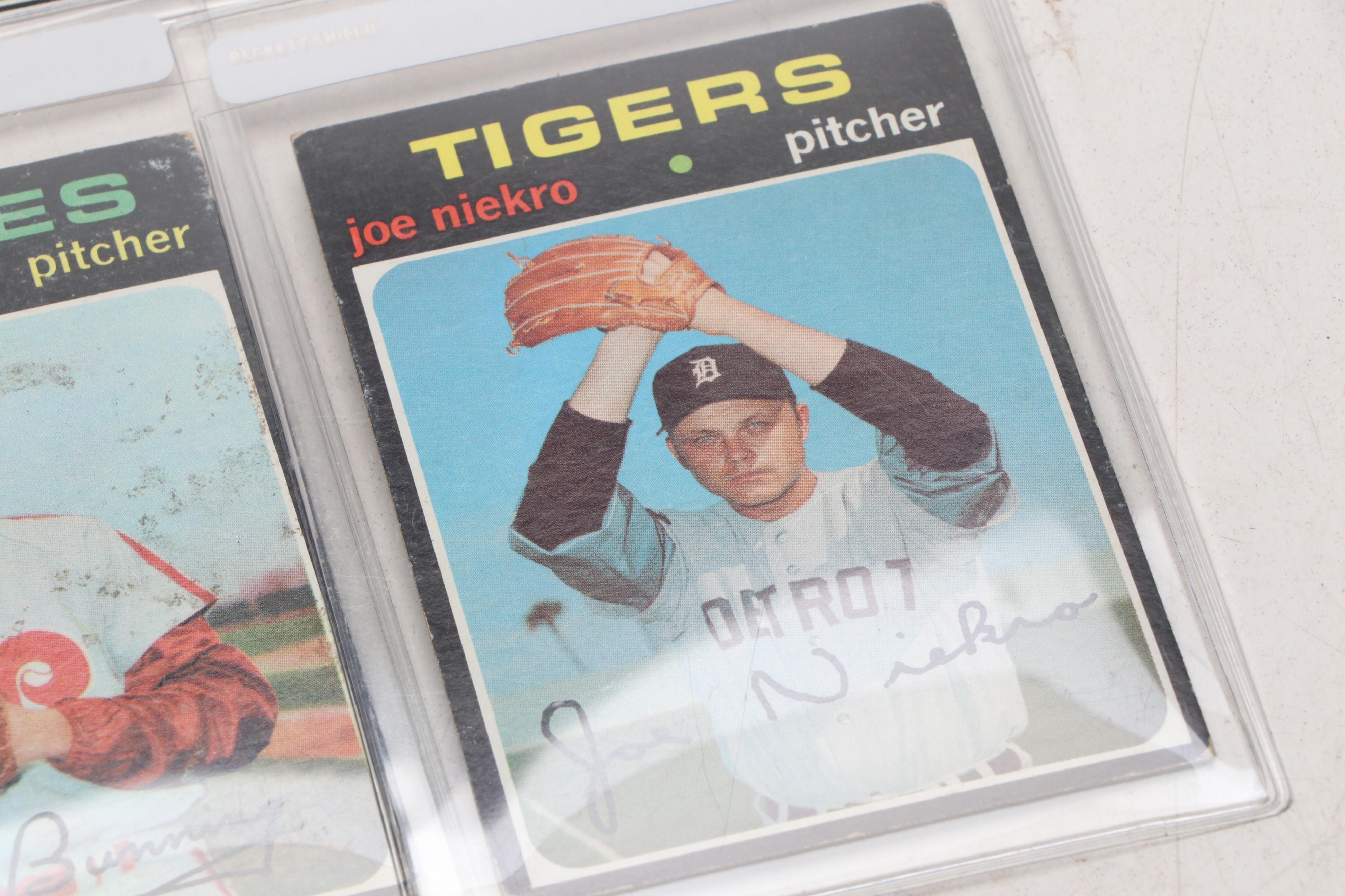 1971 Topps Baseball Cards Featuring Roberto Clemente, Al Kaline, and More