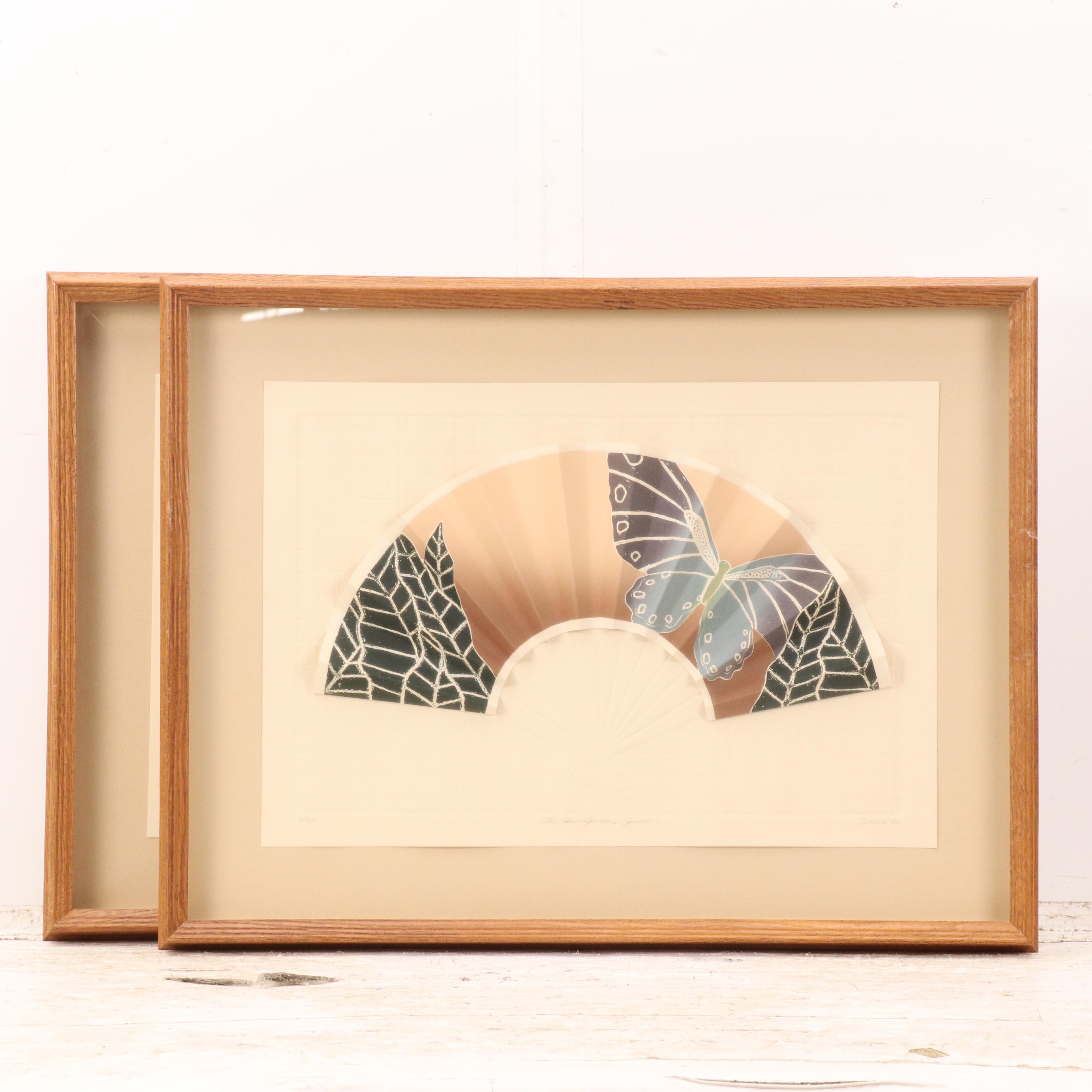 Color Embossed Etchings "The Four Seasons: Autumn/ Winter/ Spring/ Summer", 1980