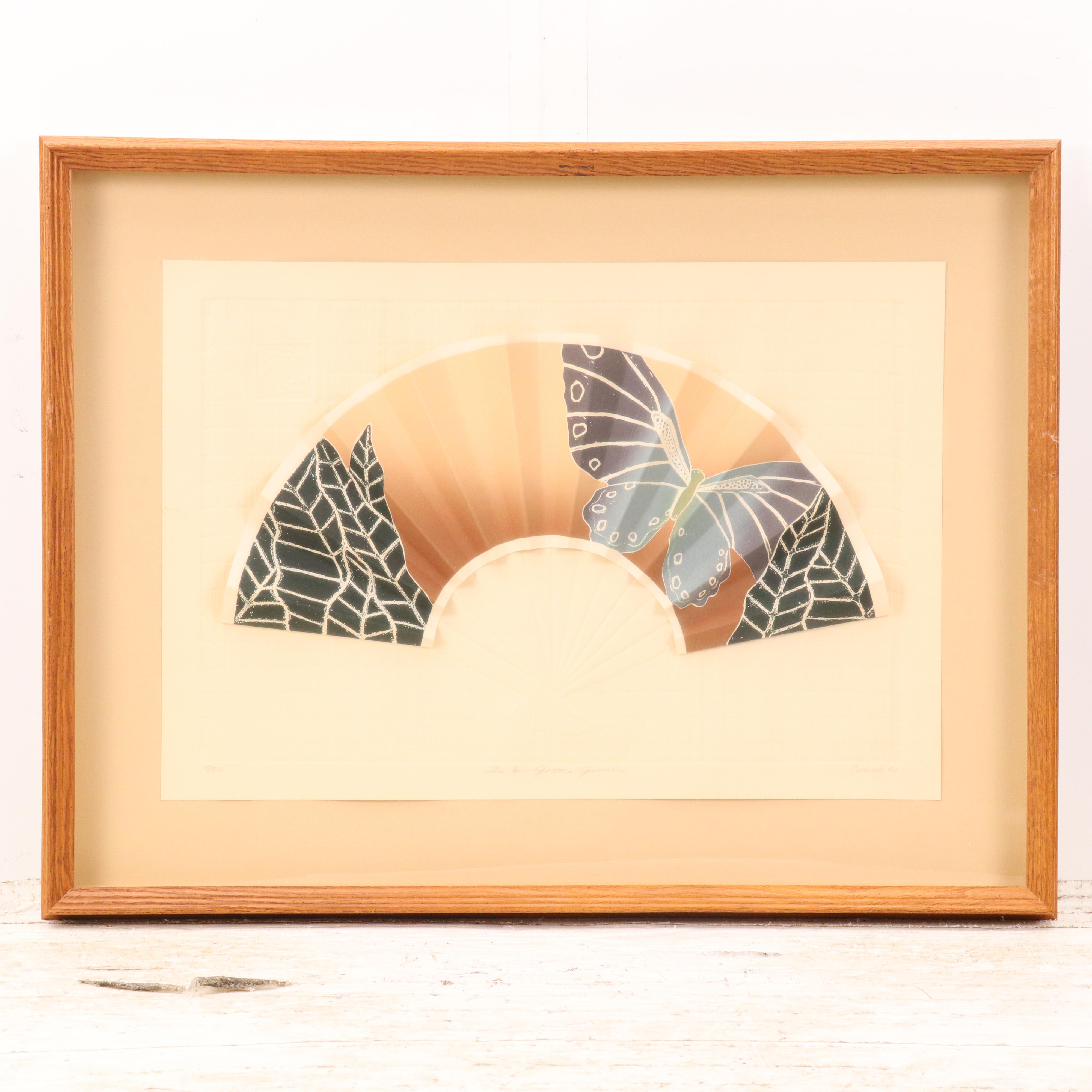 Color Embossed Etchings "The Four Seasons: Autumn/ Winter/ Spring/ Summer", 1980