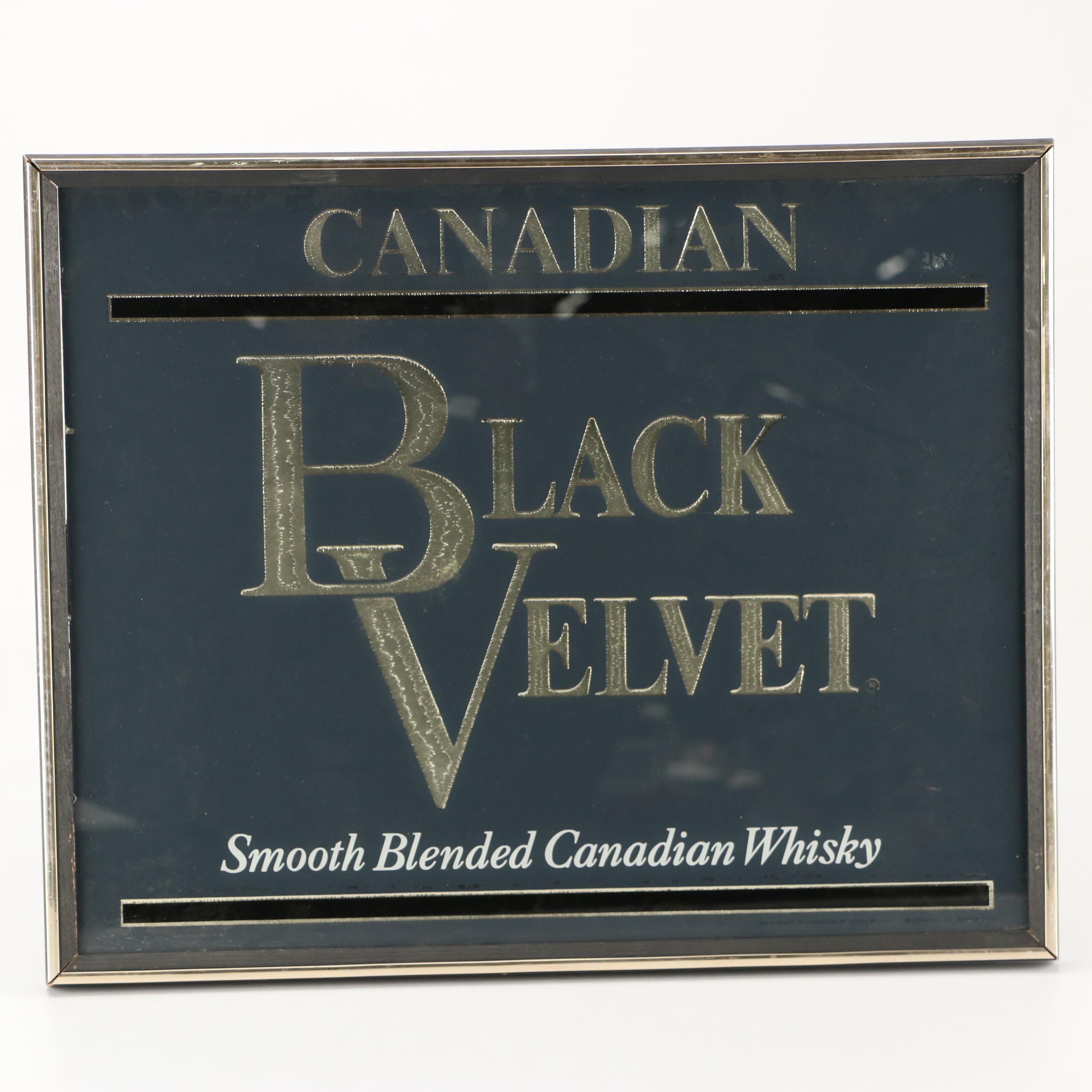 Black Velvet Whiskey and More Beverage Advertising Signs