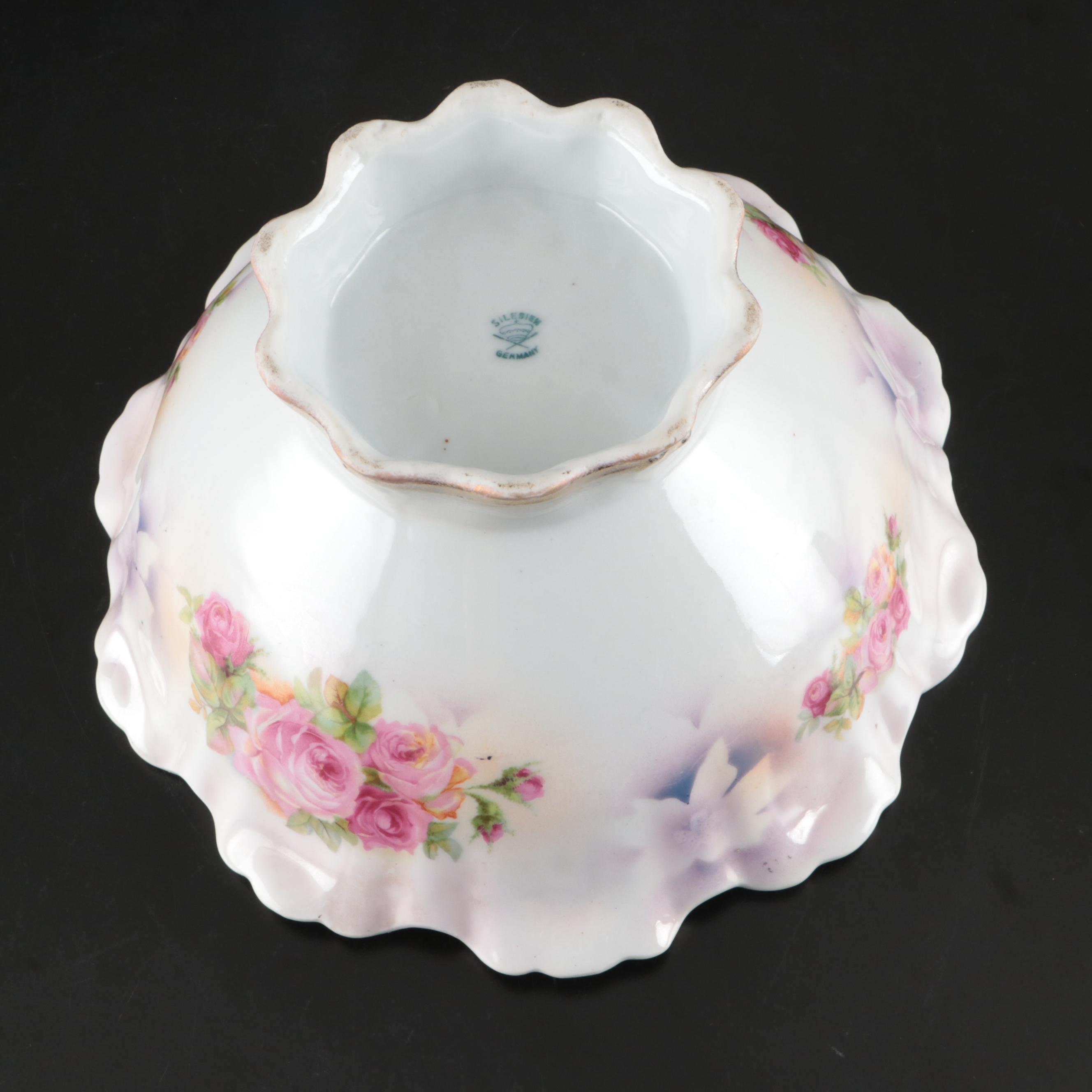 Carl Tisch Altwasser Victorian Style Coffee Pot and Bowls with Other Décor