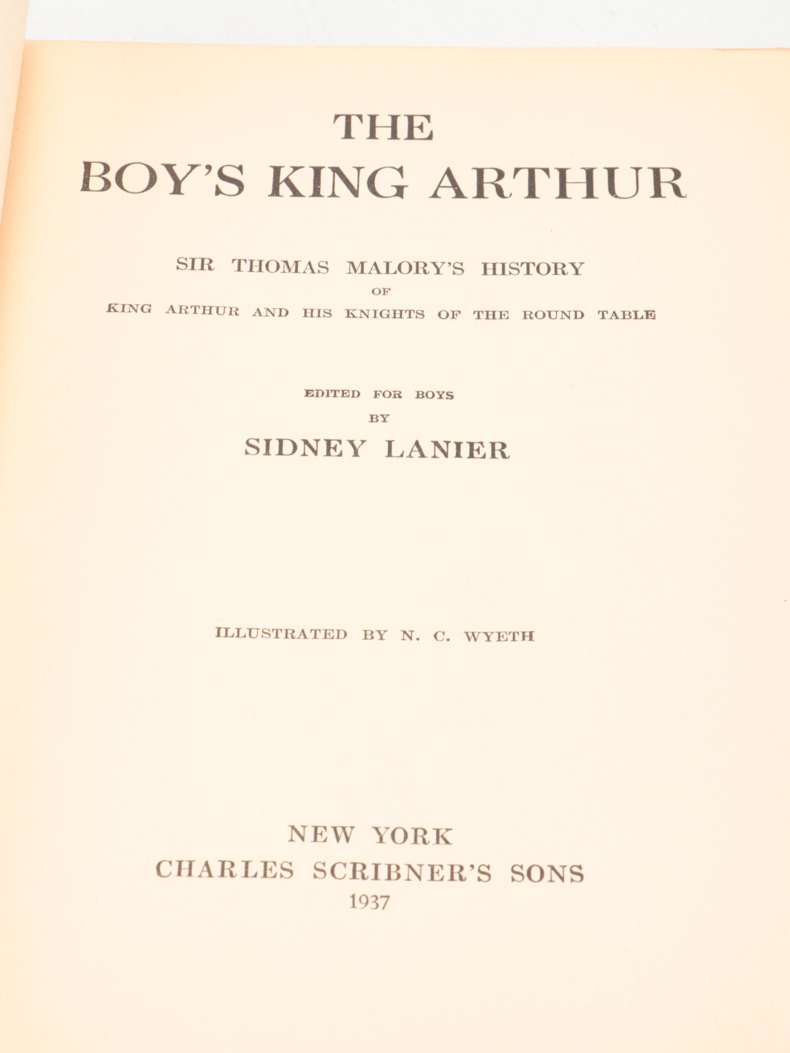 N. C. Wyeth Illustrated "The Boy's King Arthur" by Sidney Lanier, 1937