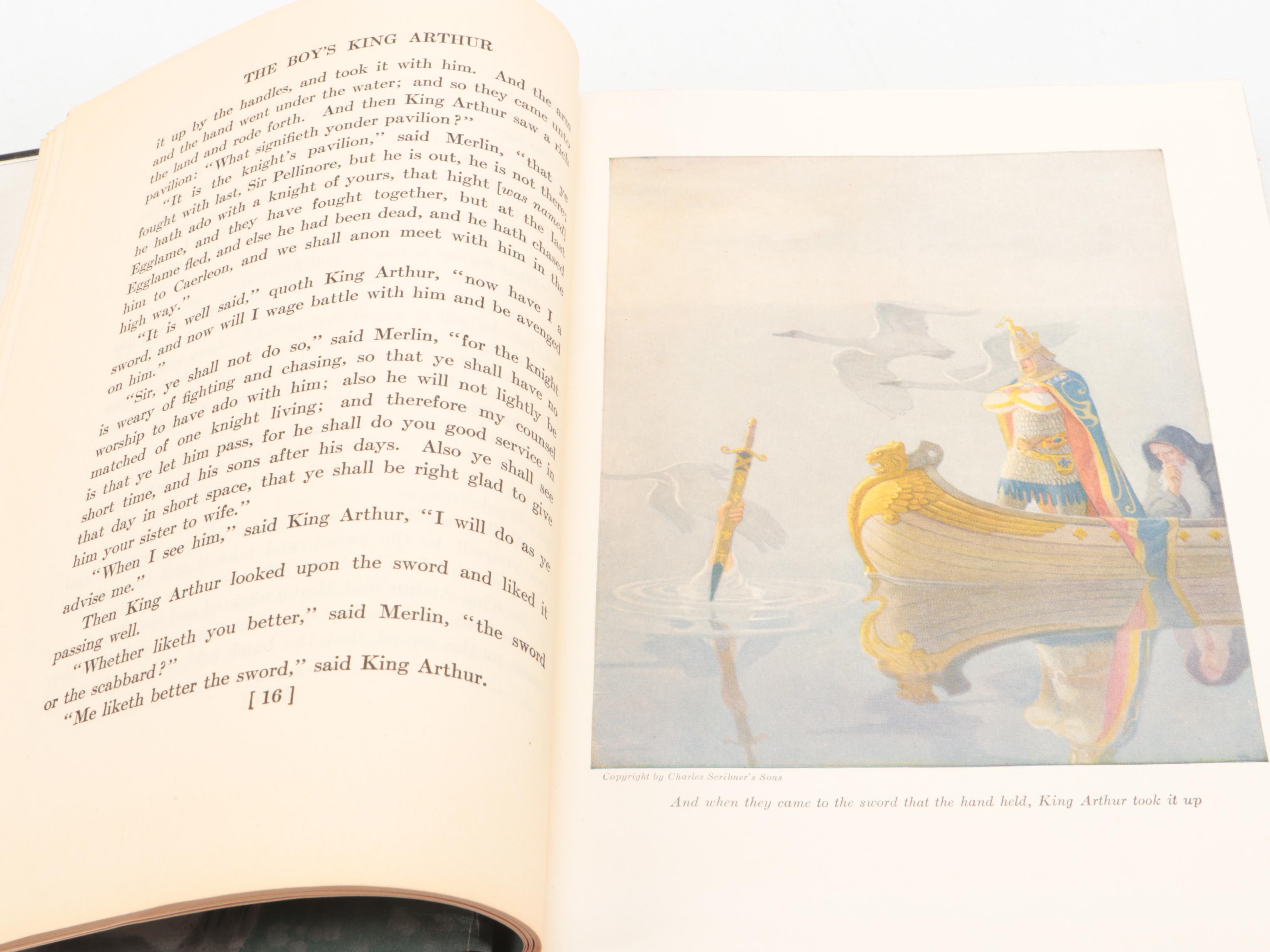 N. C. Wyeth Illustrated "The Boy's King Arthur" by Sidney Lanier, 1937