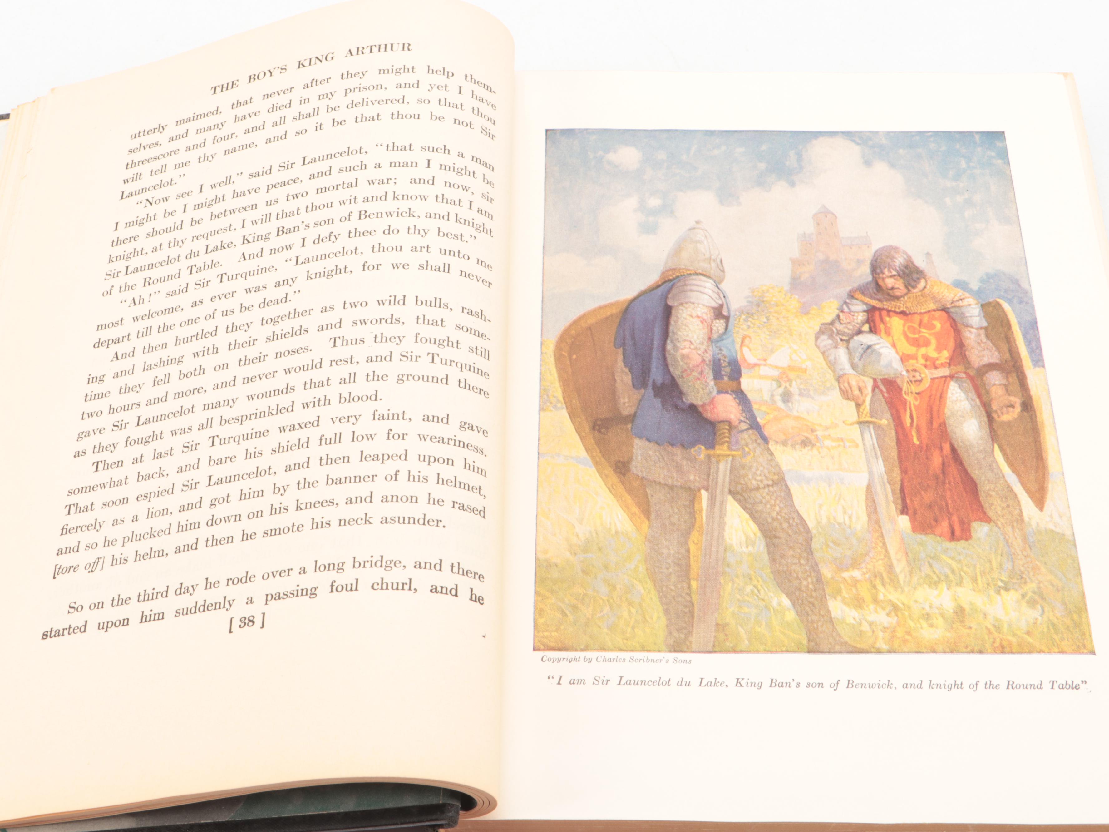 N. C. Wyeth Illustrated "The Boy's King Arthur" by Sidney Lanier, 1937