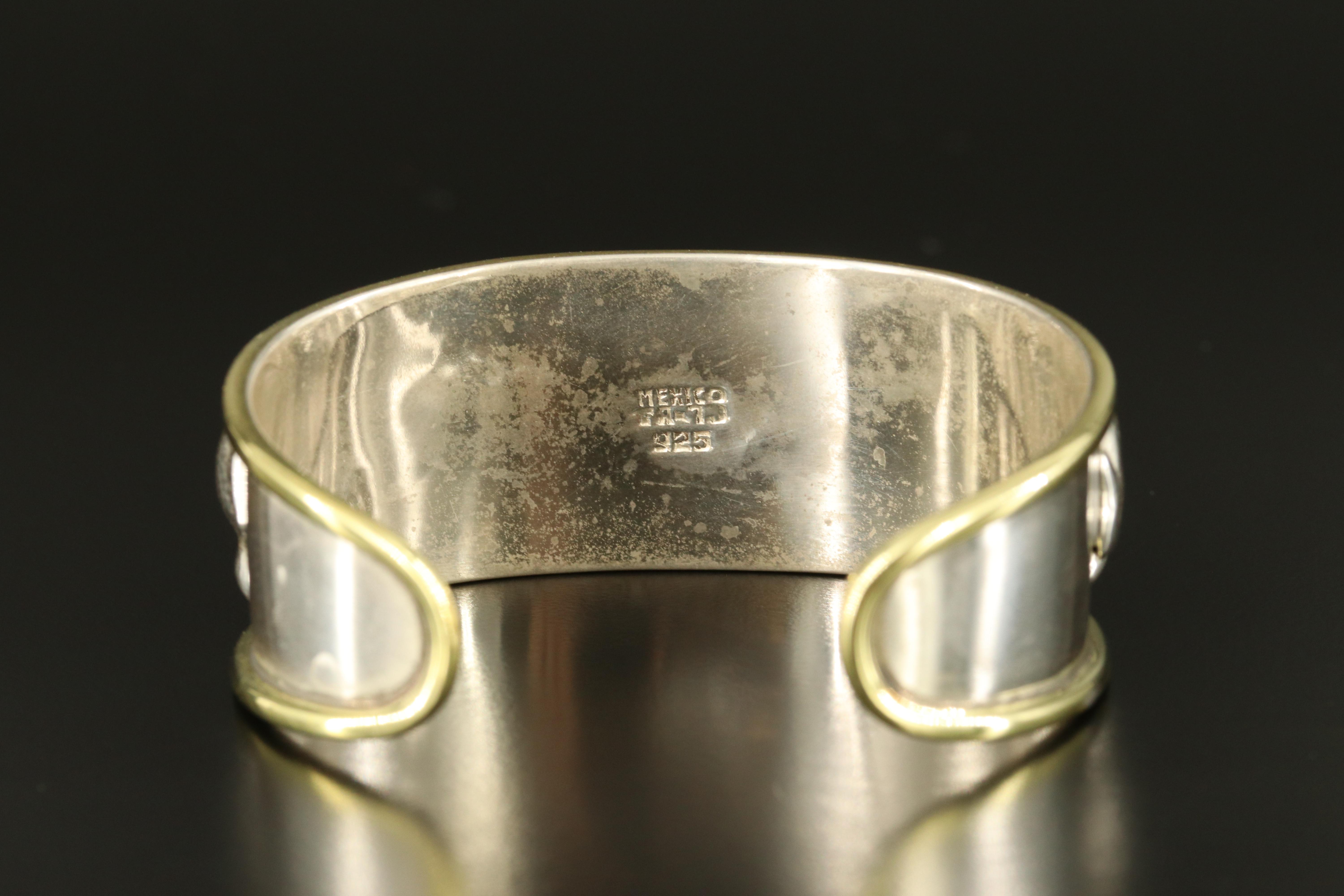 Mexican Sterling Elephant Cuff