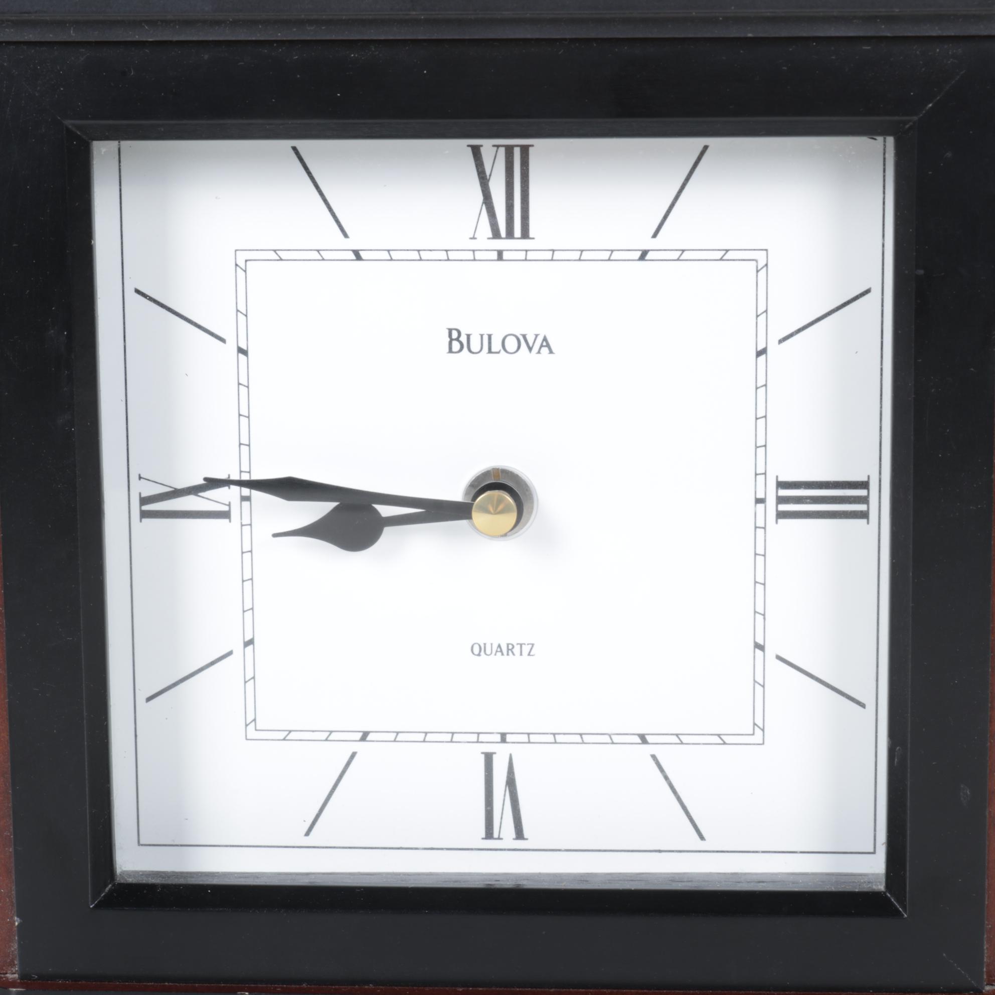 Bulova Wooden Mantel Clock
