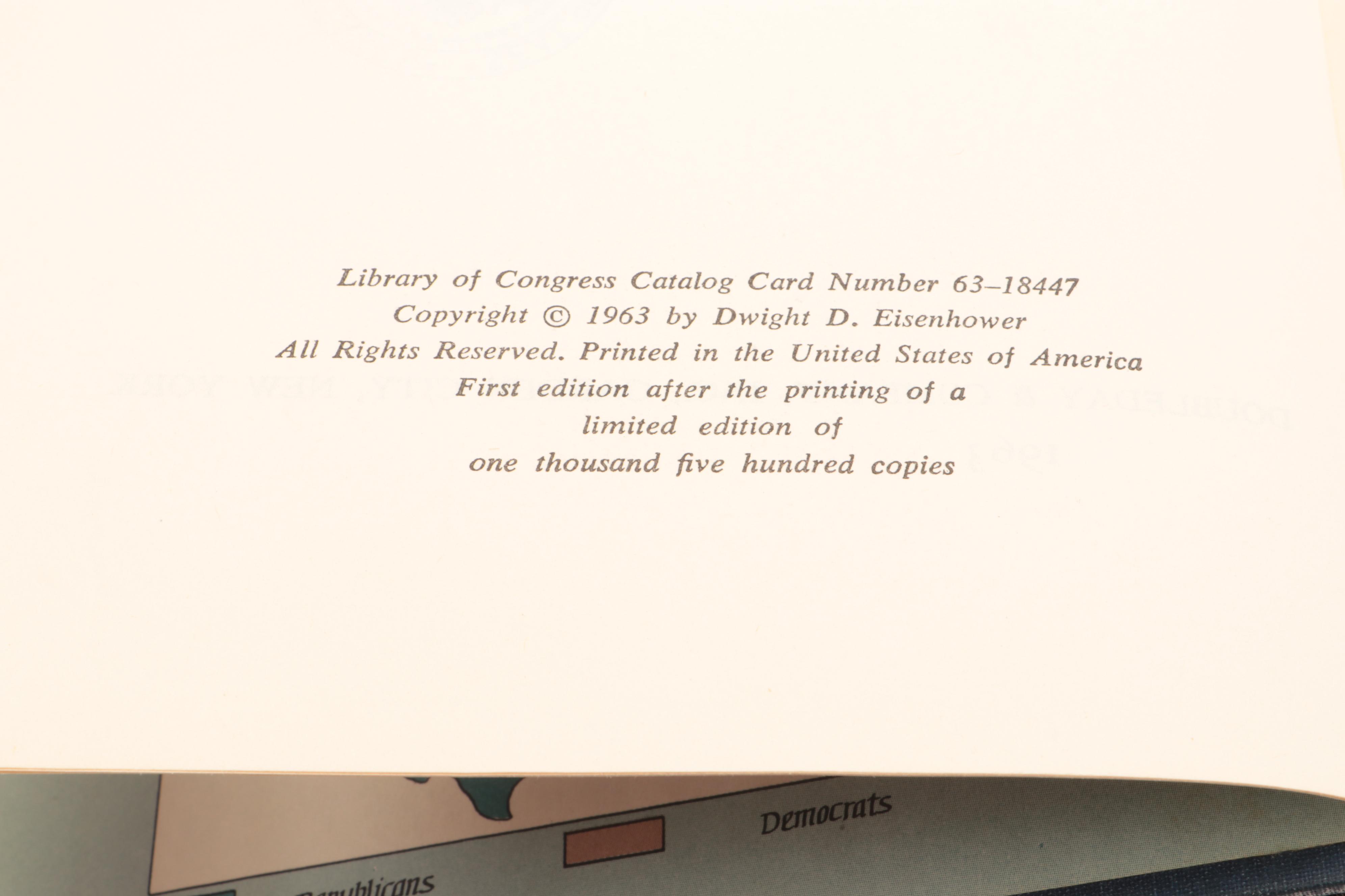 First Trade Edition "The White House Years" by Dwight D. Eisenhower, 1963–1965