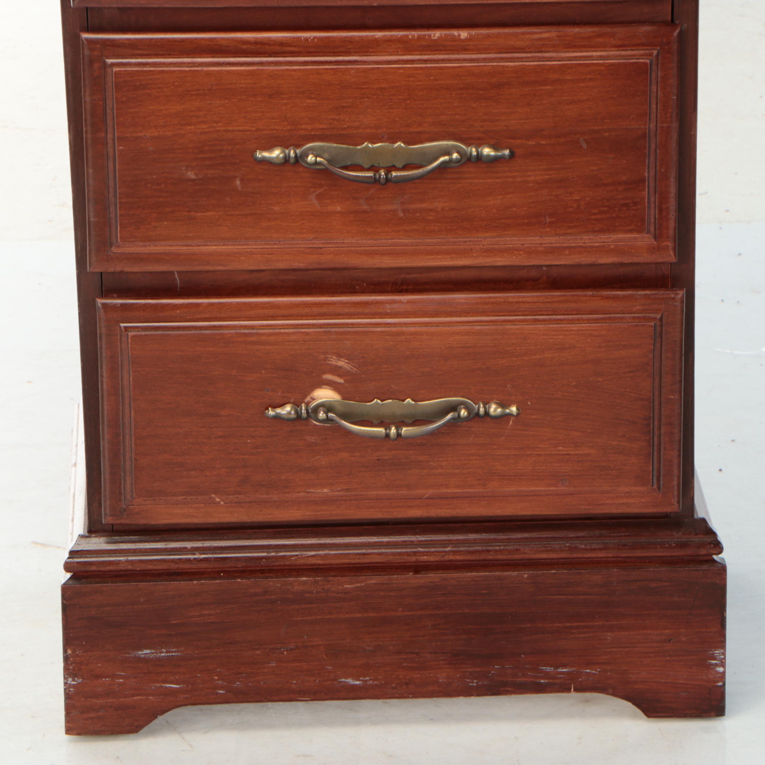 Chippendale Style Mahogany Lingerie Chest, Late 20th Century