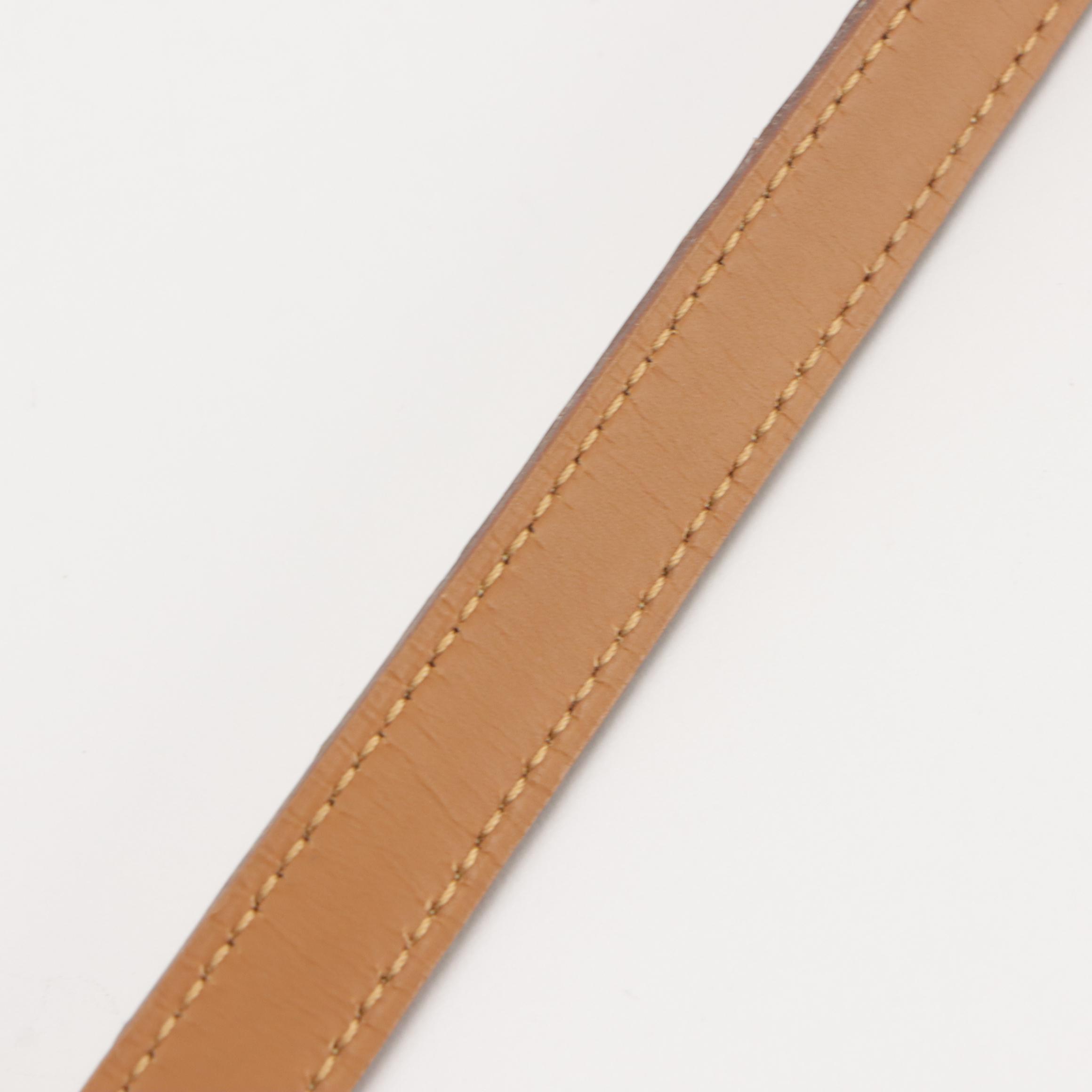 Hermès Reversible Leather Clou de Selle Belt in Ostrich and Calf Leather