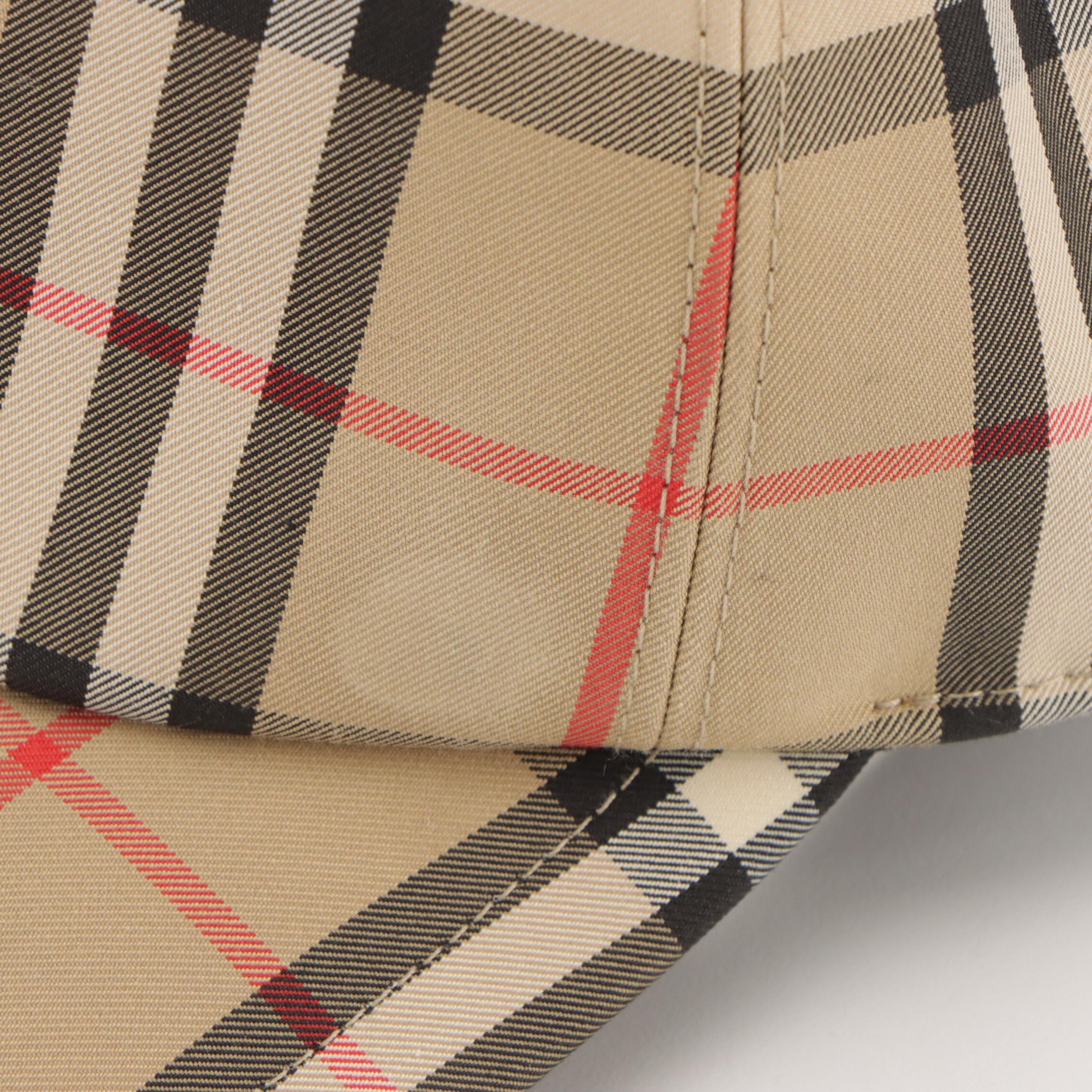 Burberry London House Check Baseball Cap in Cotton Blend