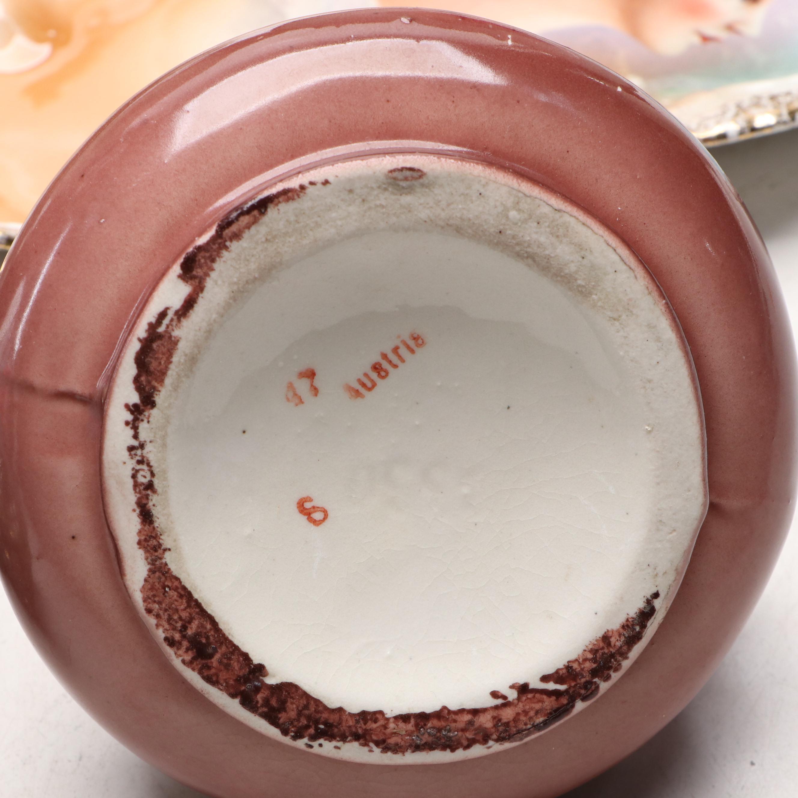 Victorian Hutschenreuther Porcelain Plate and More Decorative Porcelain Décor