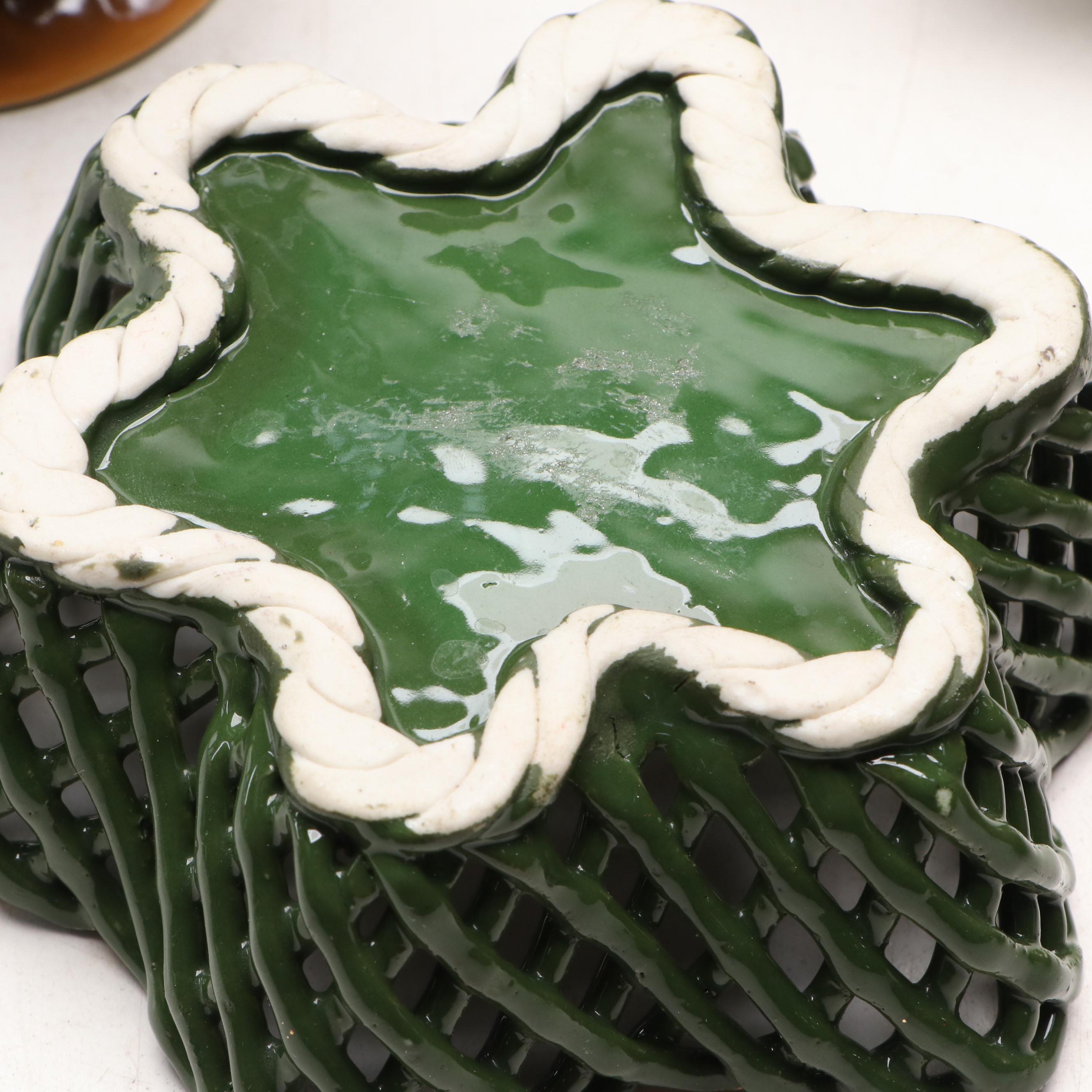 Victorian Hutschenreuther Porcelain Plate and More Decorative Porcelain Décor