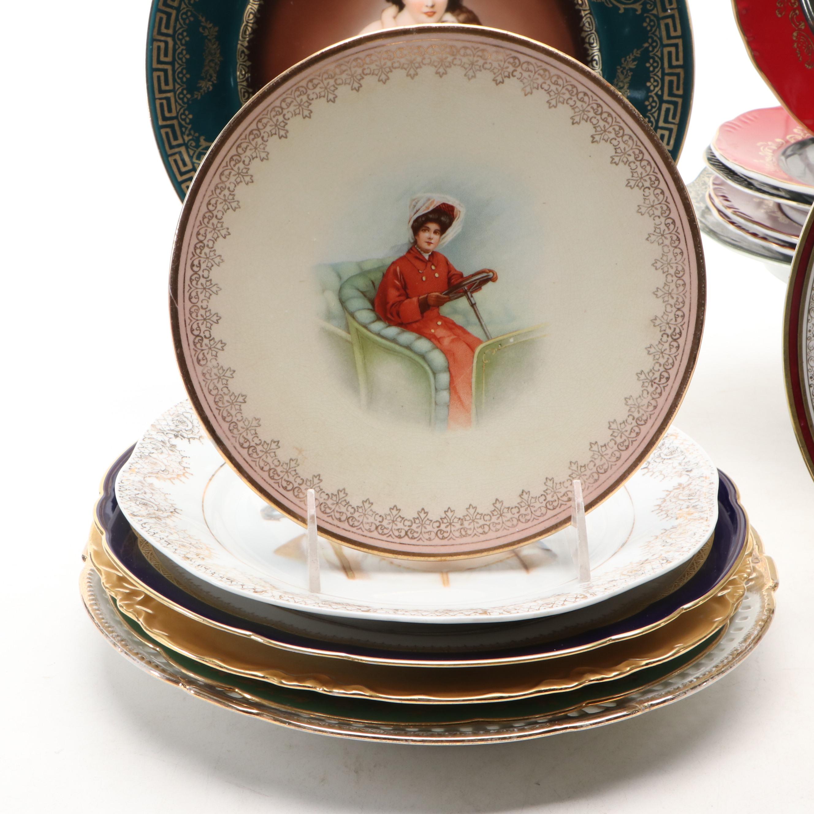 Victorian Hutschenreuther Porcelain Plate and More Decorative Porcelain Décor