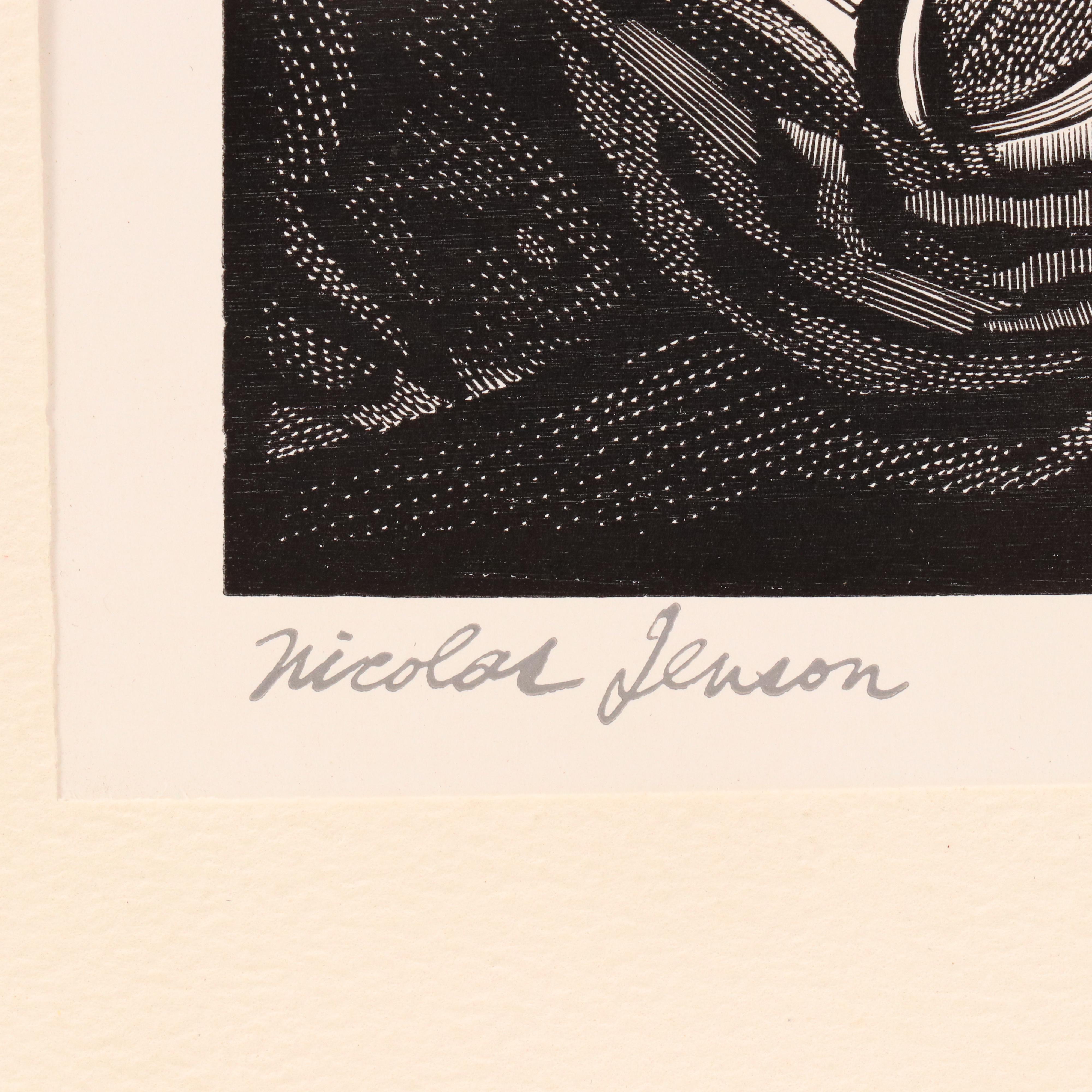 Woodcuts After Brussel-Smith "Nicholas Jenson" and "Rudolph Koch," Late 20th C.