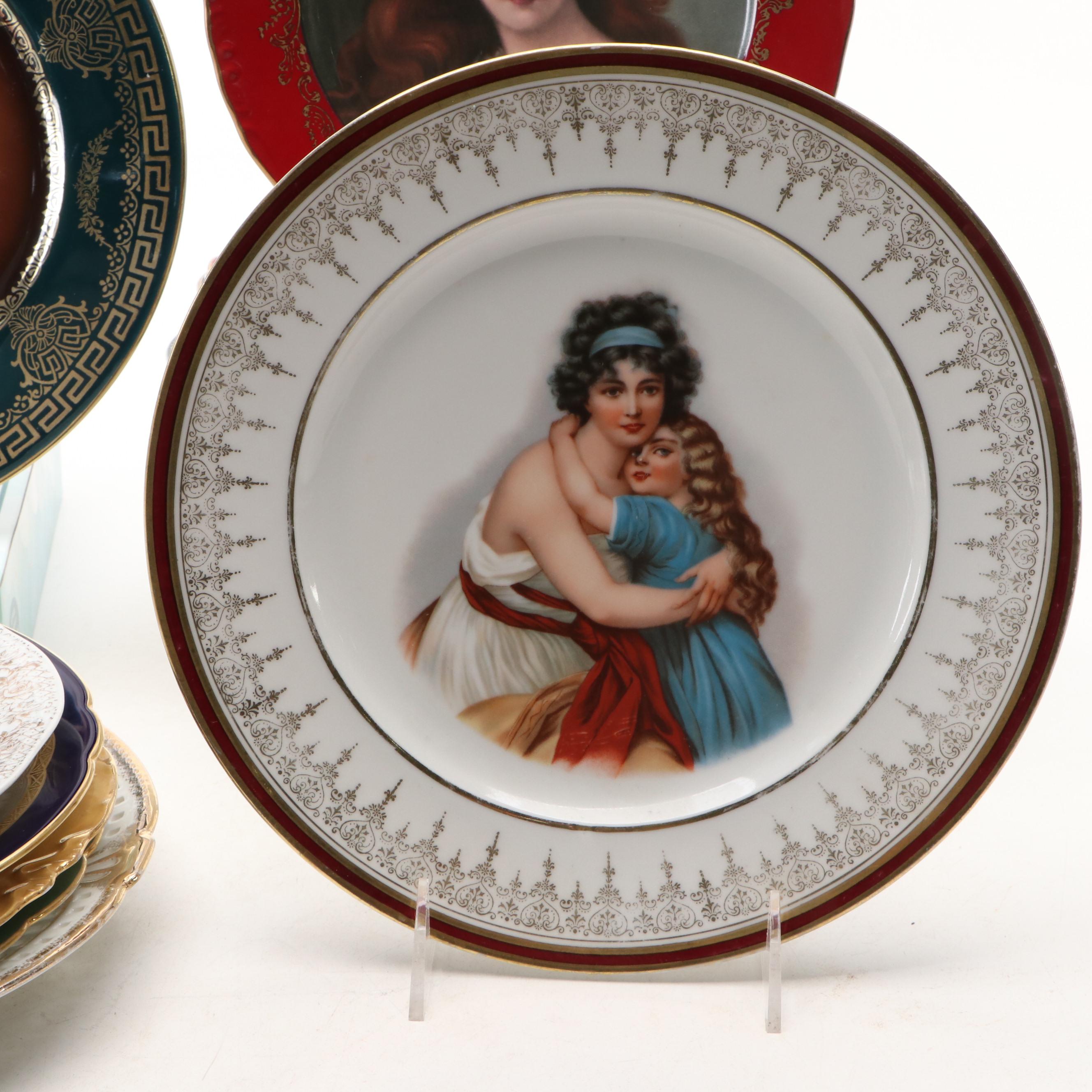 Victorian Hutschenreuther Porcelain Plate and More Decorative Porcelain Décor