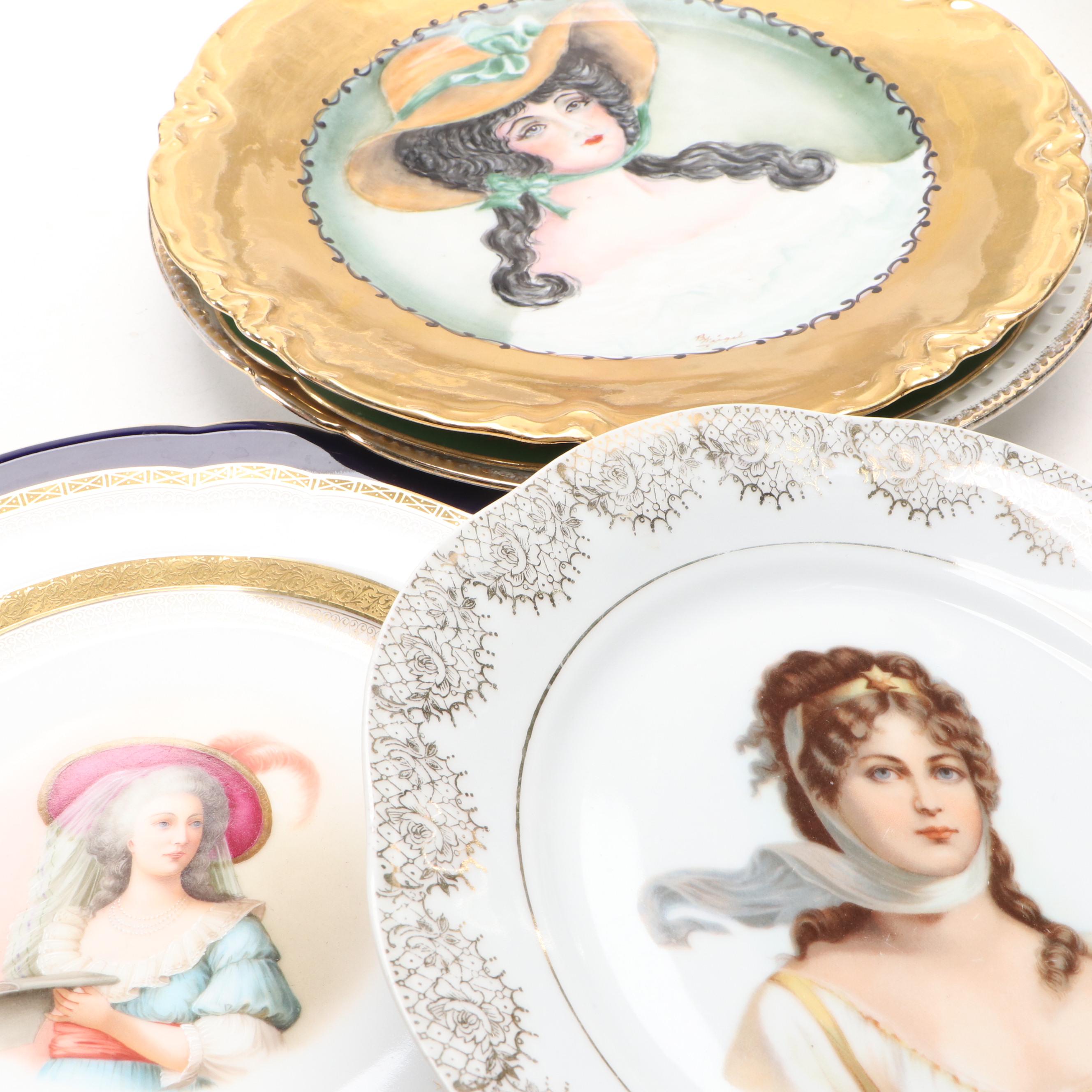 Victorian Hutschenreuther Porcelain Plate and More Decorative Porcelain Décor