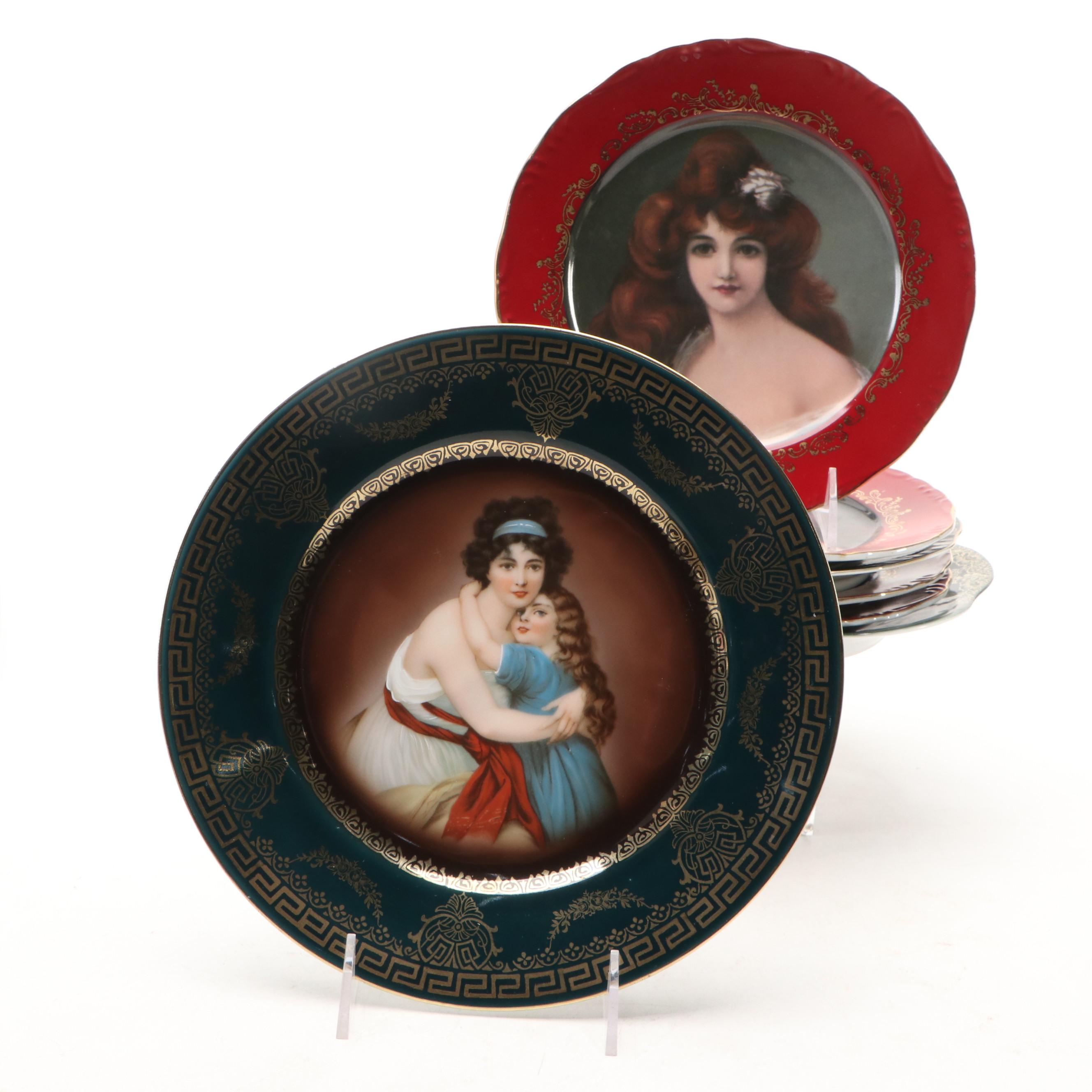Victorian Hutschenreuther Porcelain Plate and More Decorative Porcelain Décor