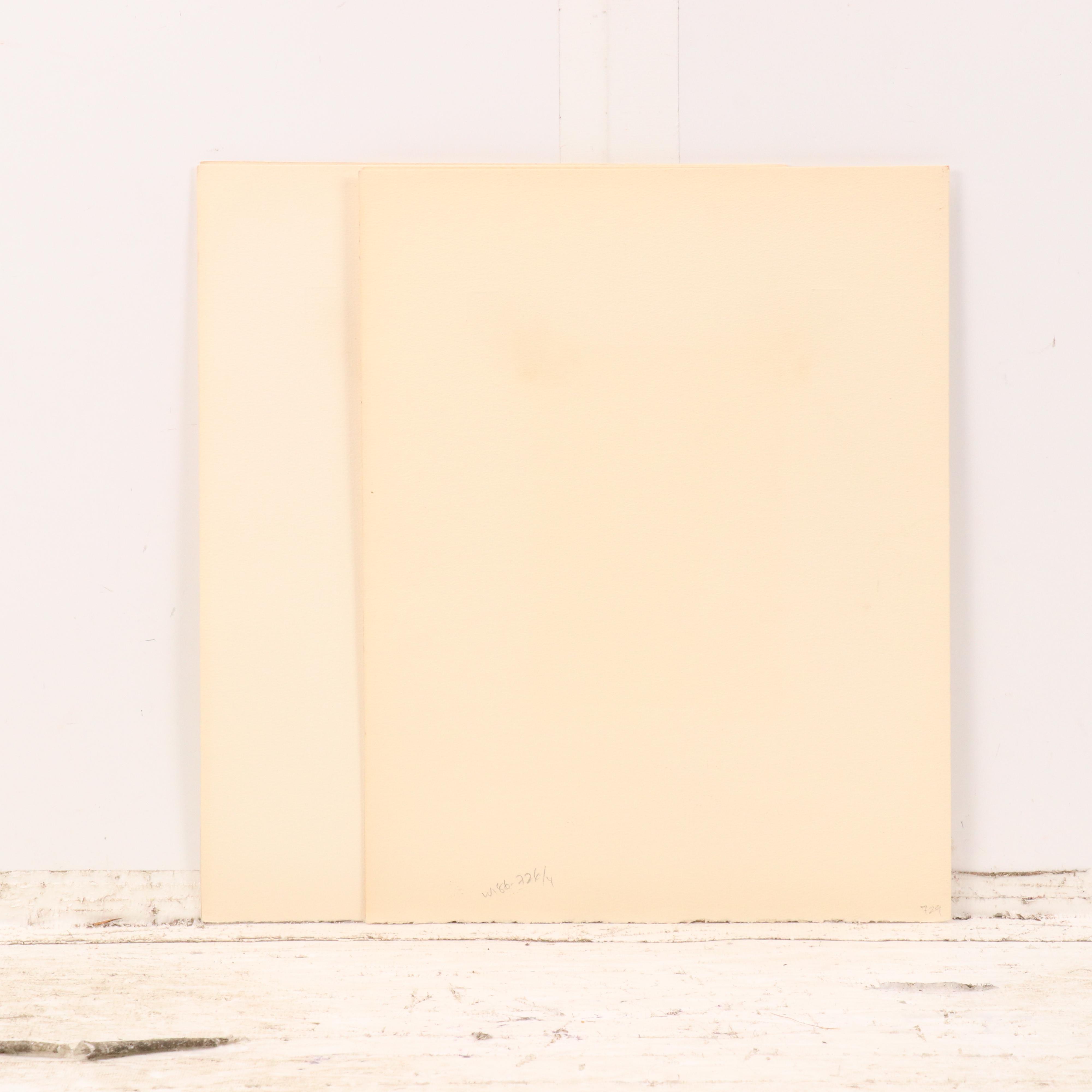 Woodcuts After Brussel-Smith "Nicholas Jenson" and "Rudolph Koch," Late 20th C.