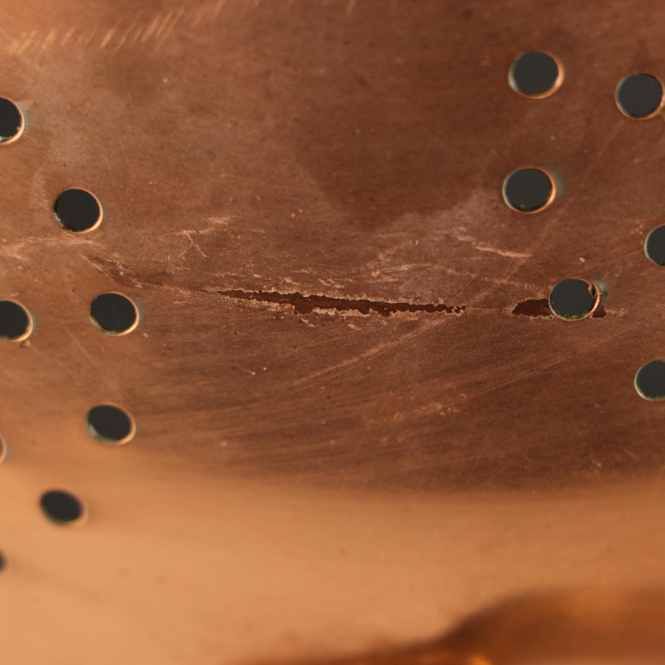 Copper Lined Pot and Colander