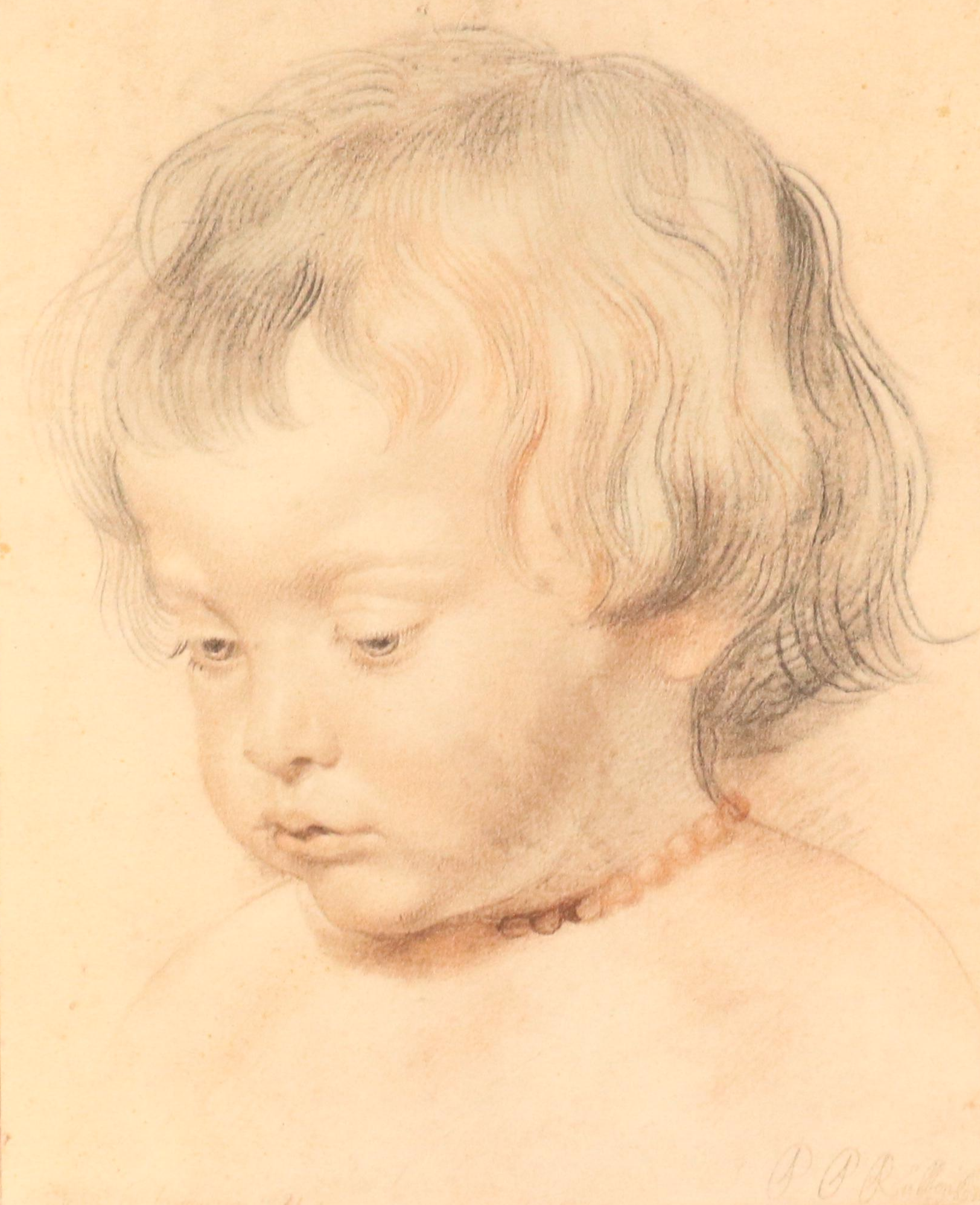 Offset Lithograph After Peter Paul Rubens "Nicolaas Rubens," 1940